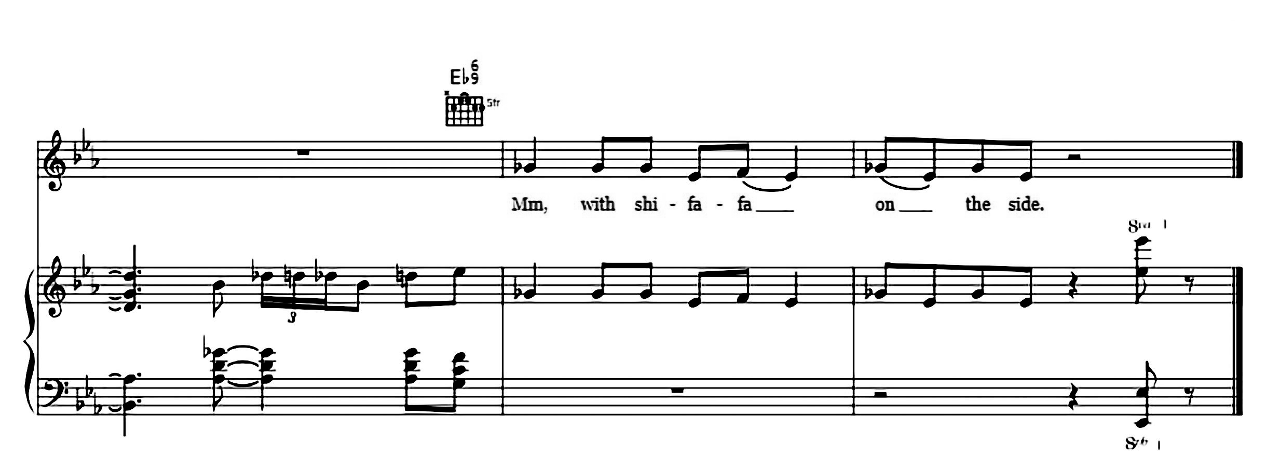 The Frim Fram Sauce sheet music 5