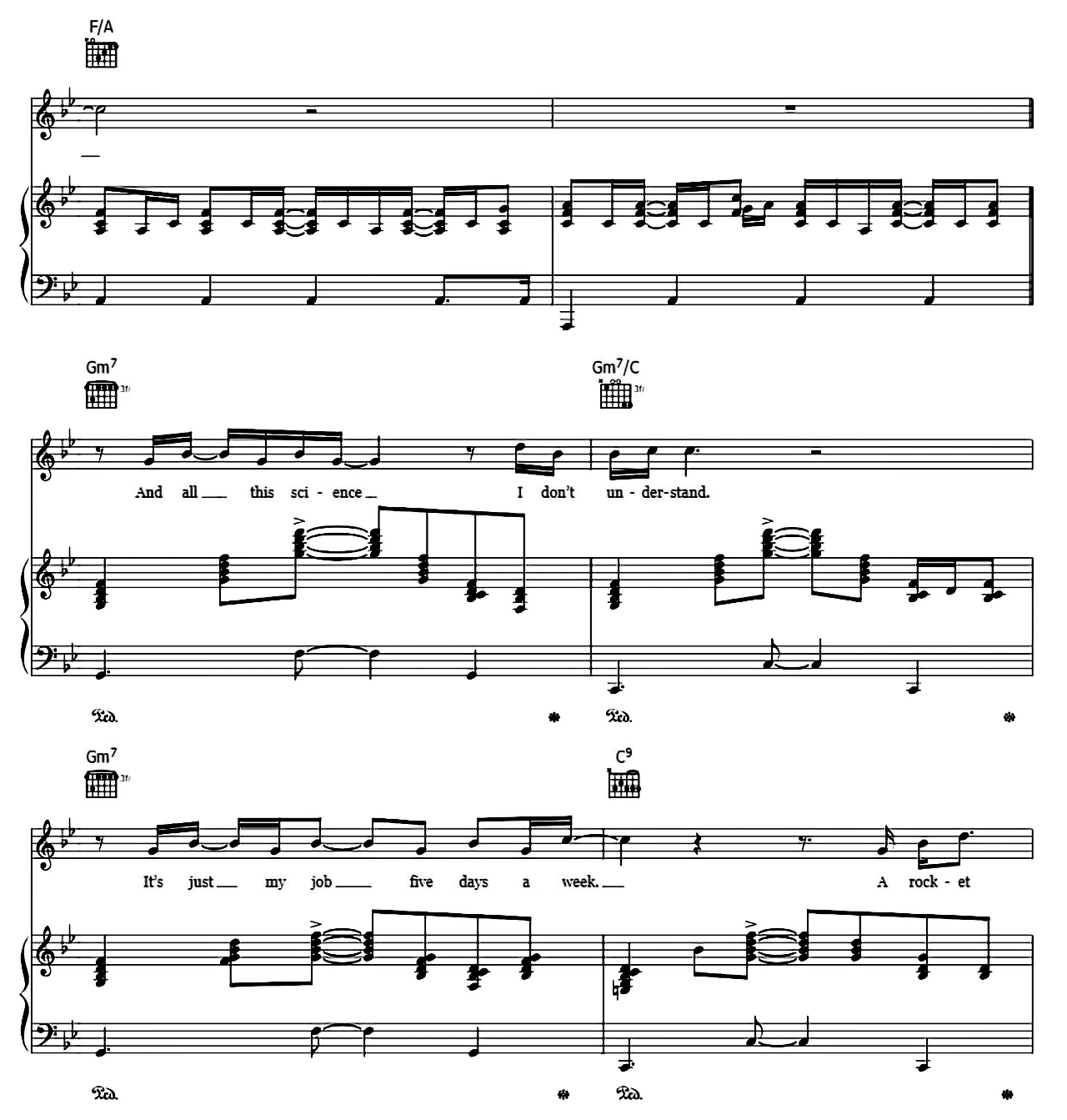 Rocket Man sheet music 5