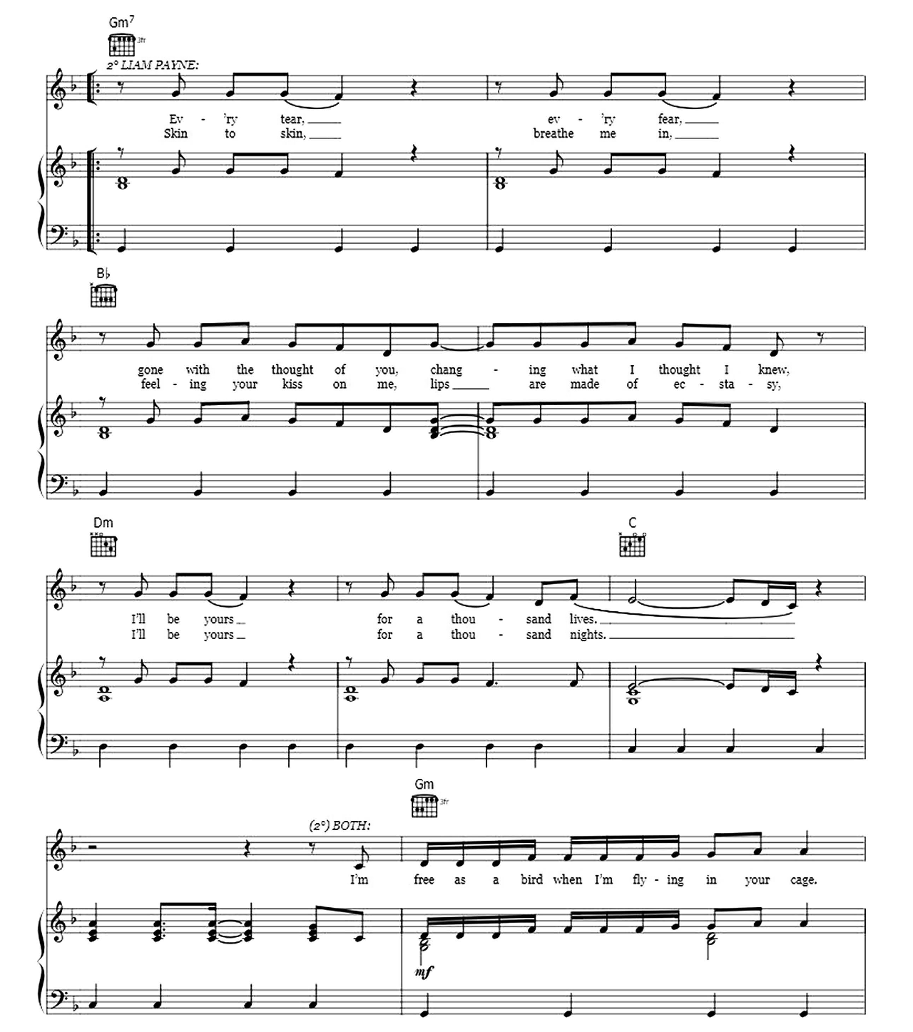 For You sheet music 2
