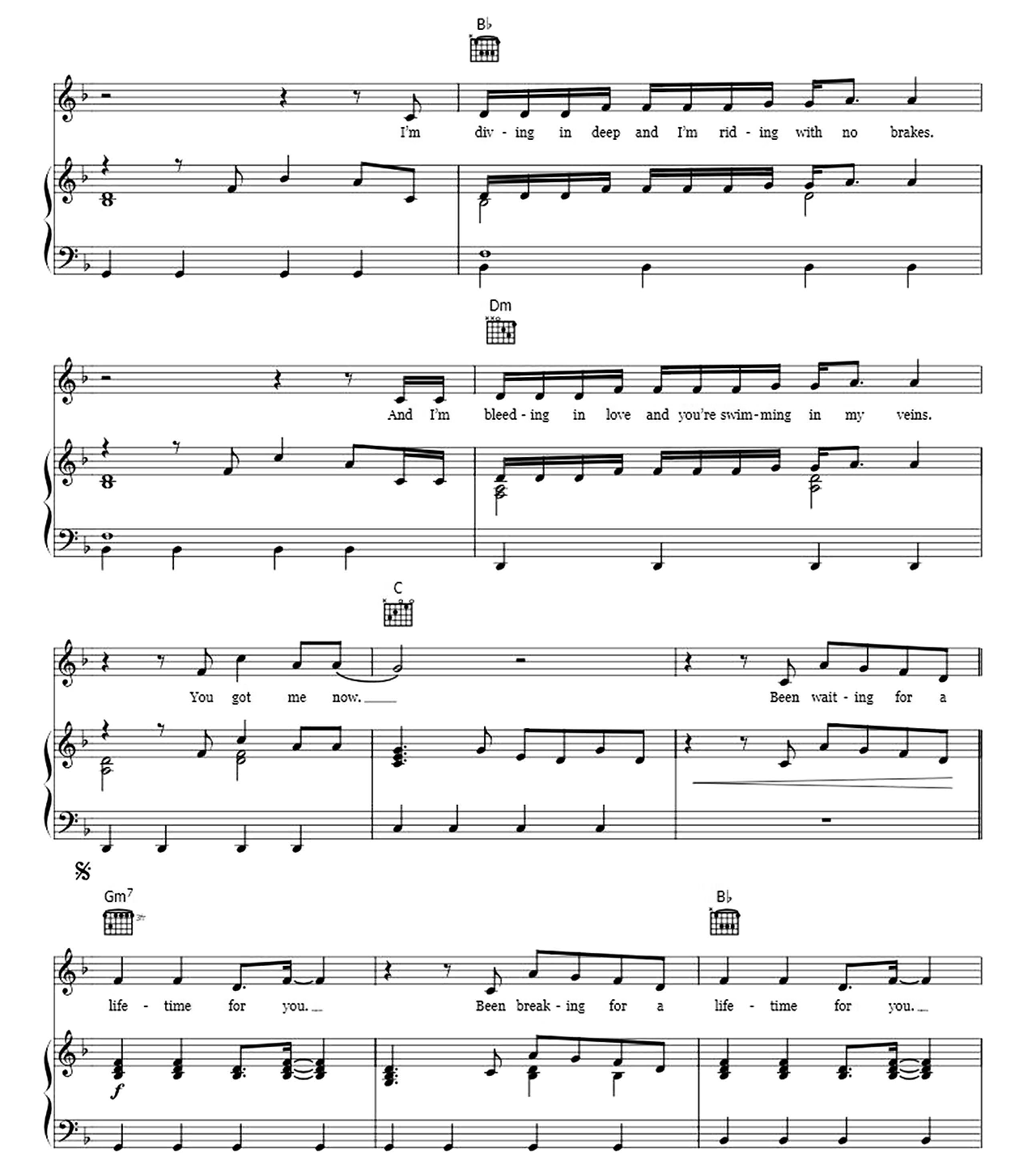 For You sheet music 3