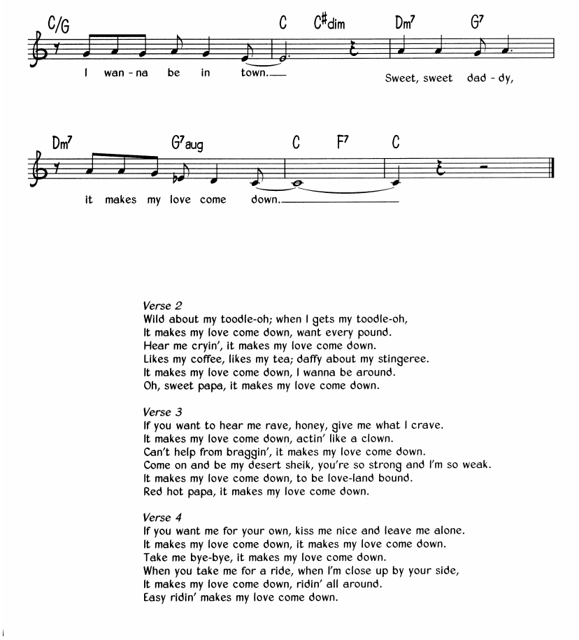 It Makes My Love Come Down sheet music 2