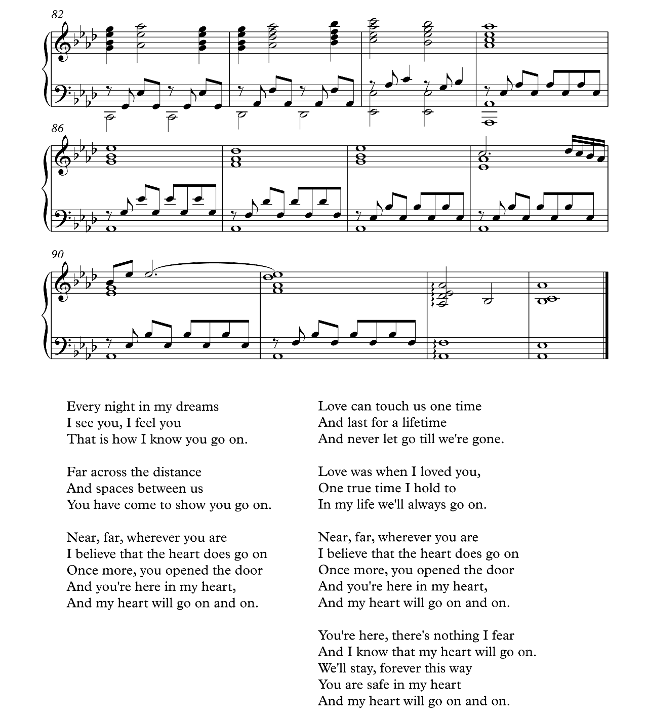 Theme From Titanic (My Heart Will Go On) sheet music 5