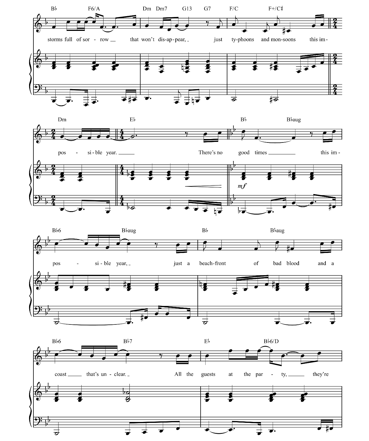 Impossible Year sheet music 2