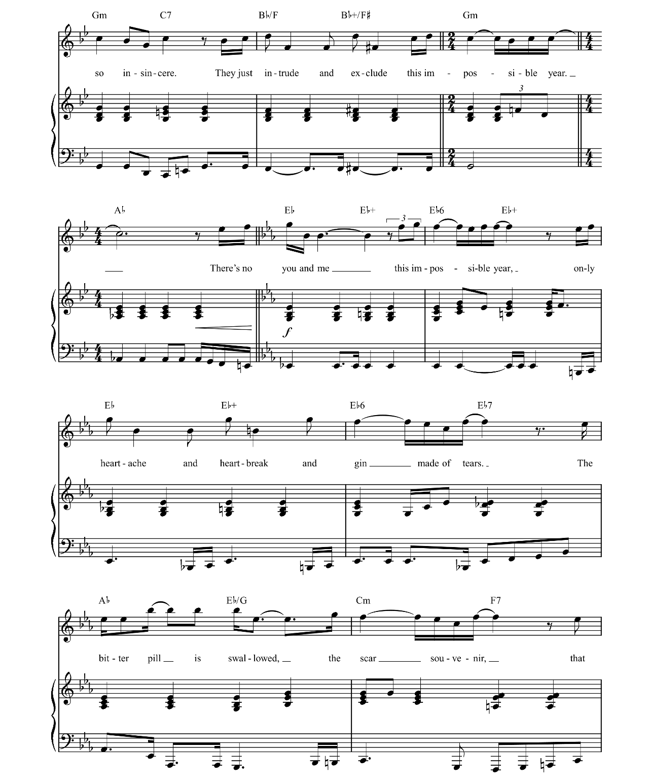 Impossible Year sheet music 3