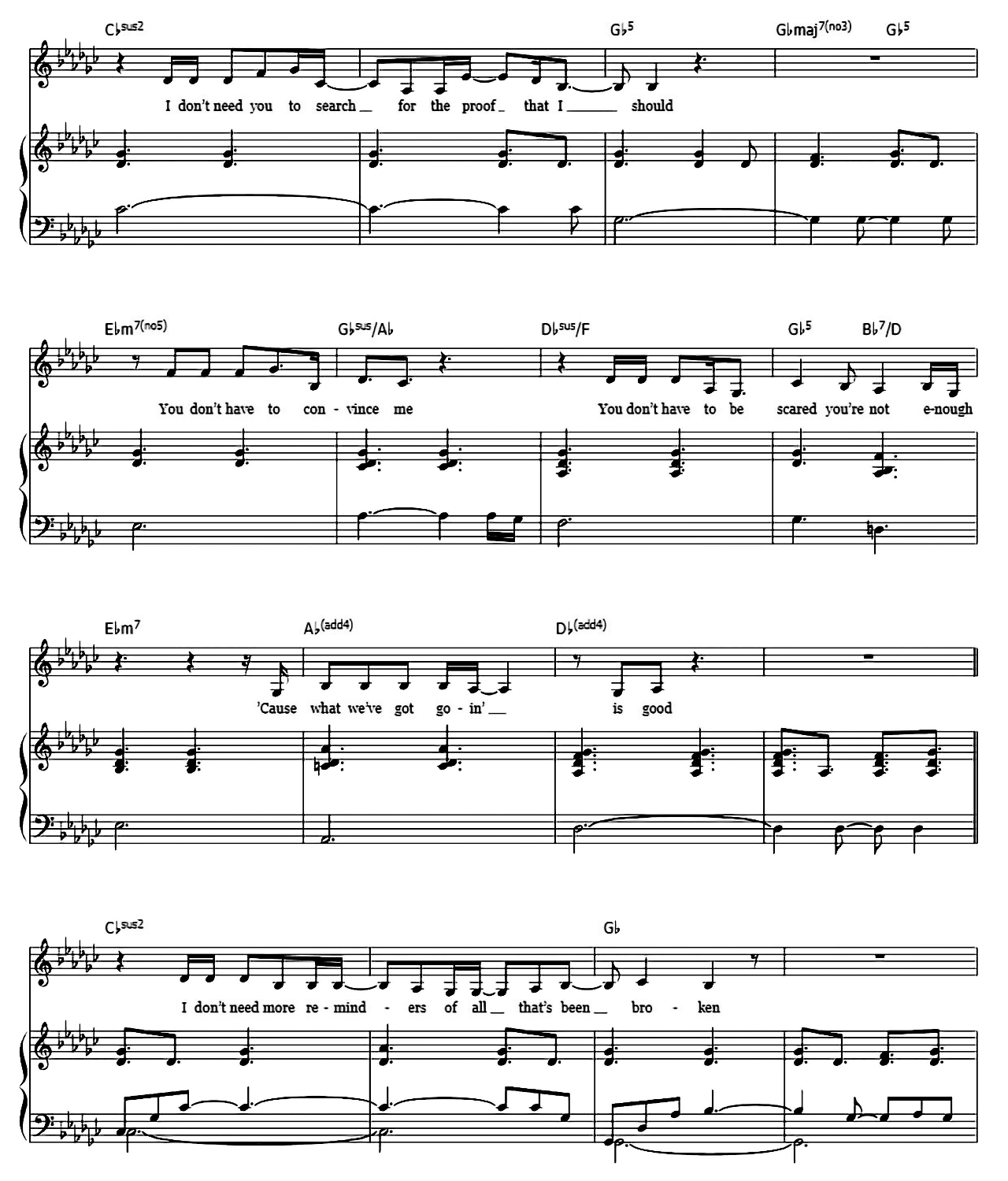 Only Us (from Dear Evan Hansen) sheet music 2