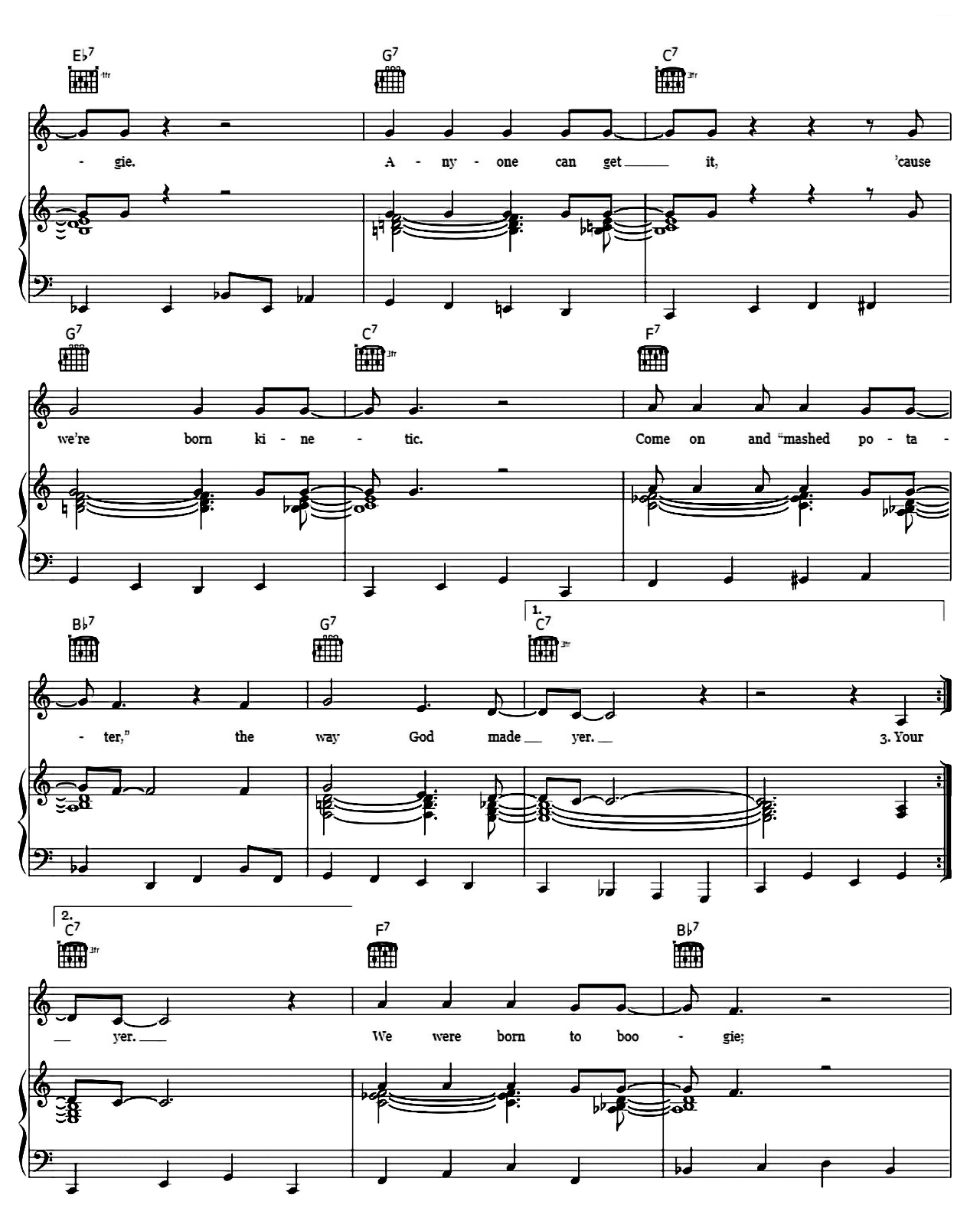 Born To Boogie (from Billy Elliot) sheet music 5