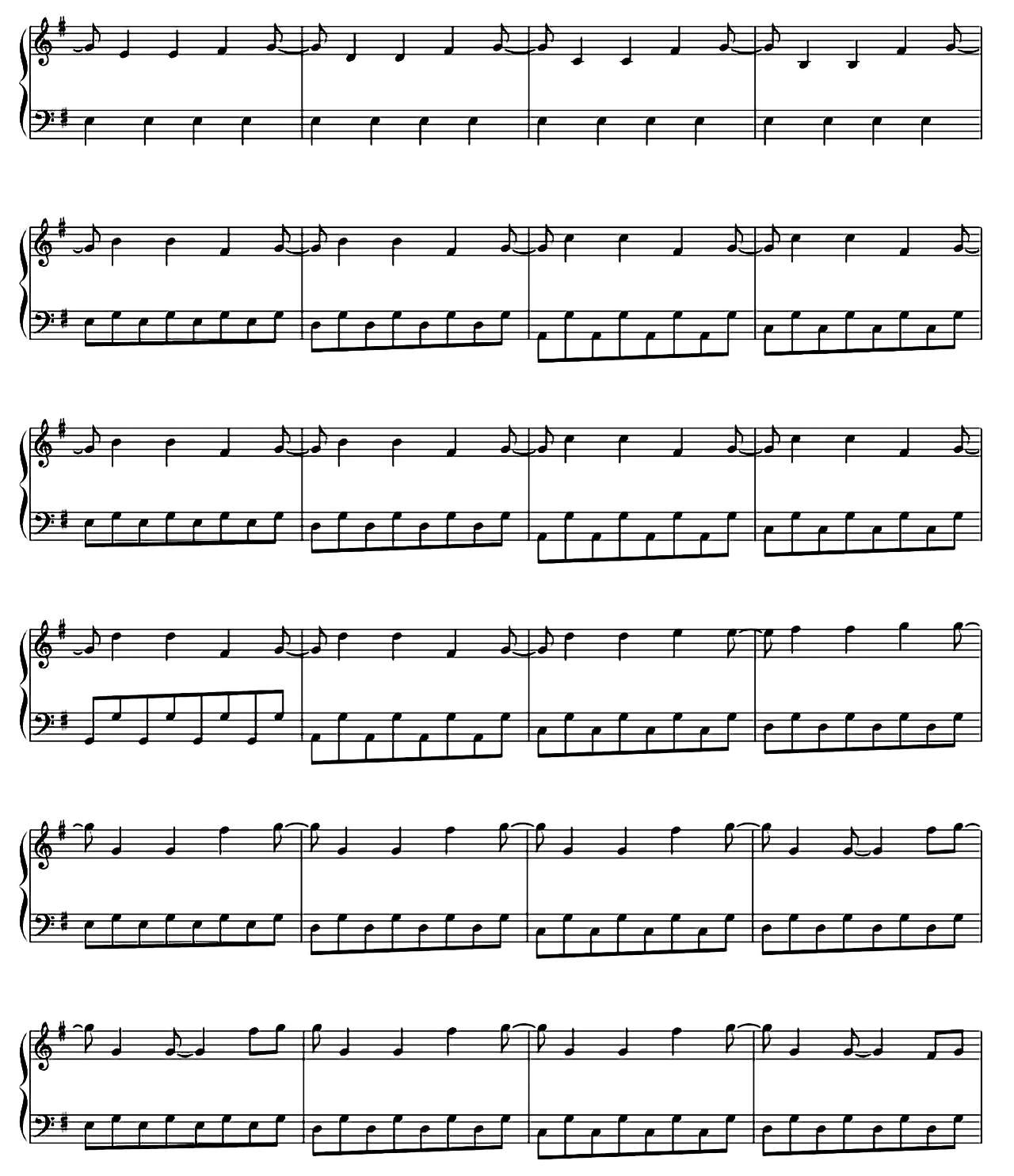 Brothers sheet music 6