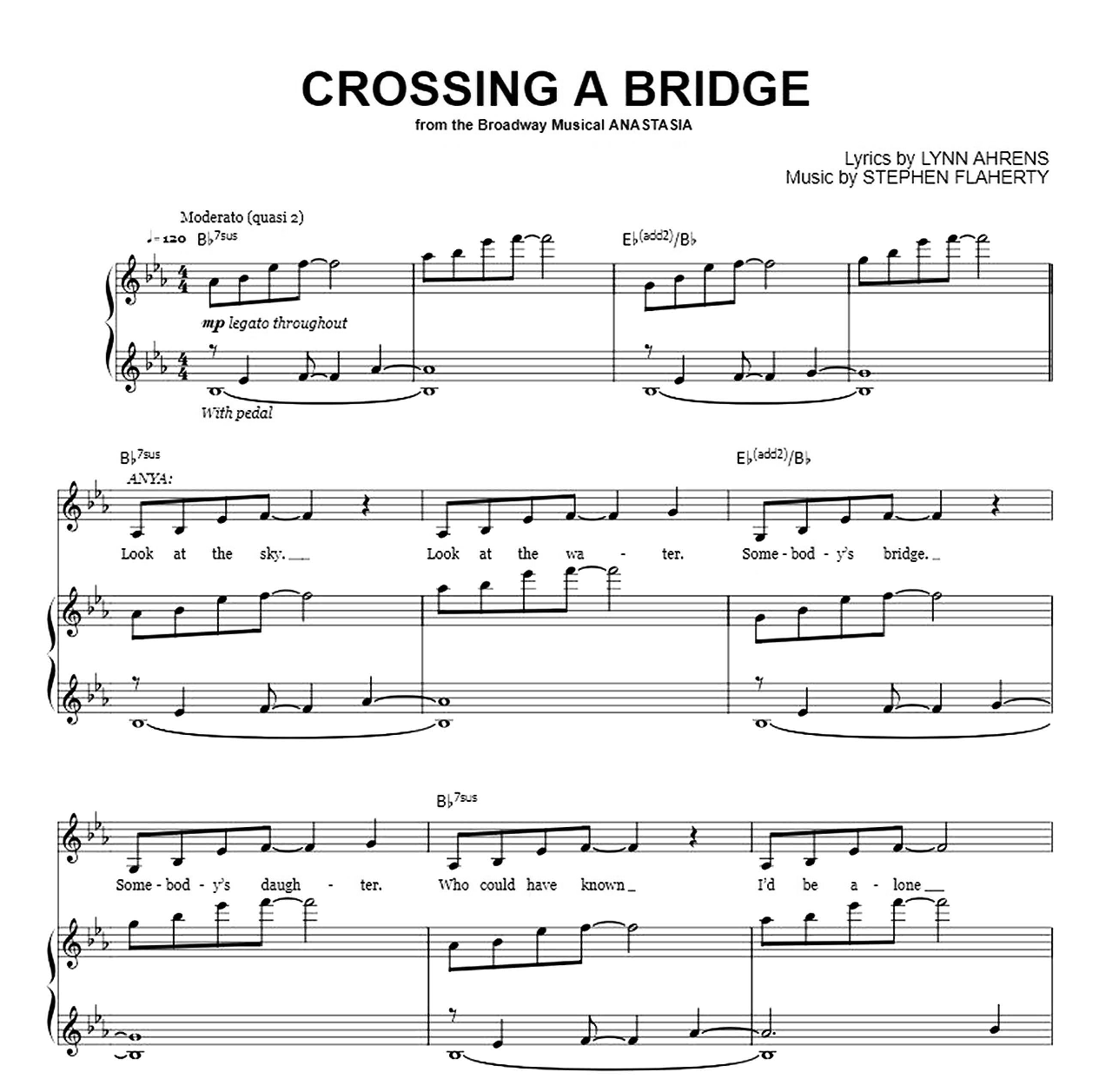 Crossing A Bridge sheet music