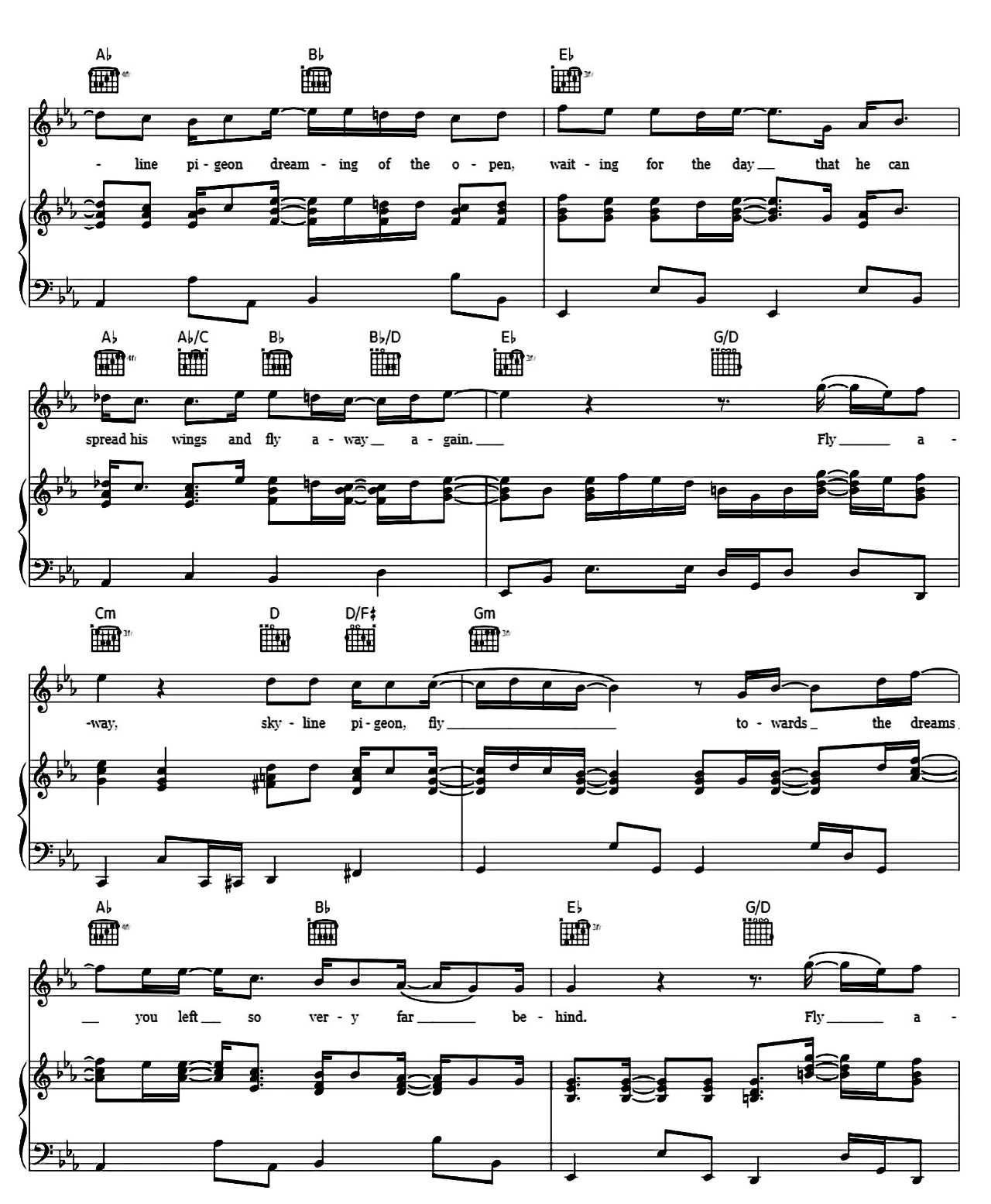 Skyline Pigeon sheet music 4