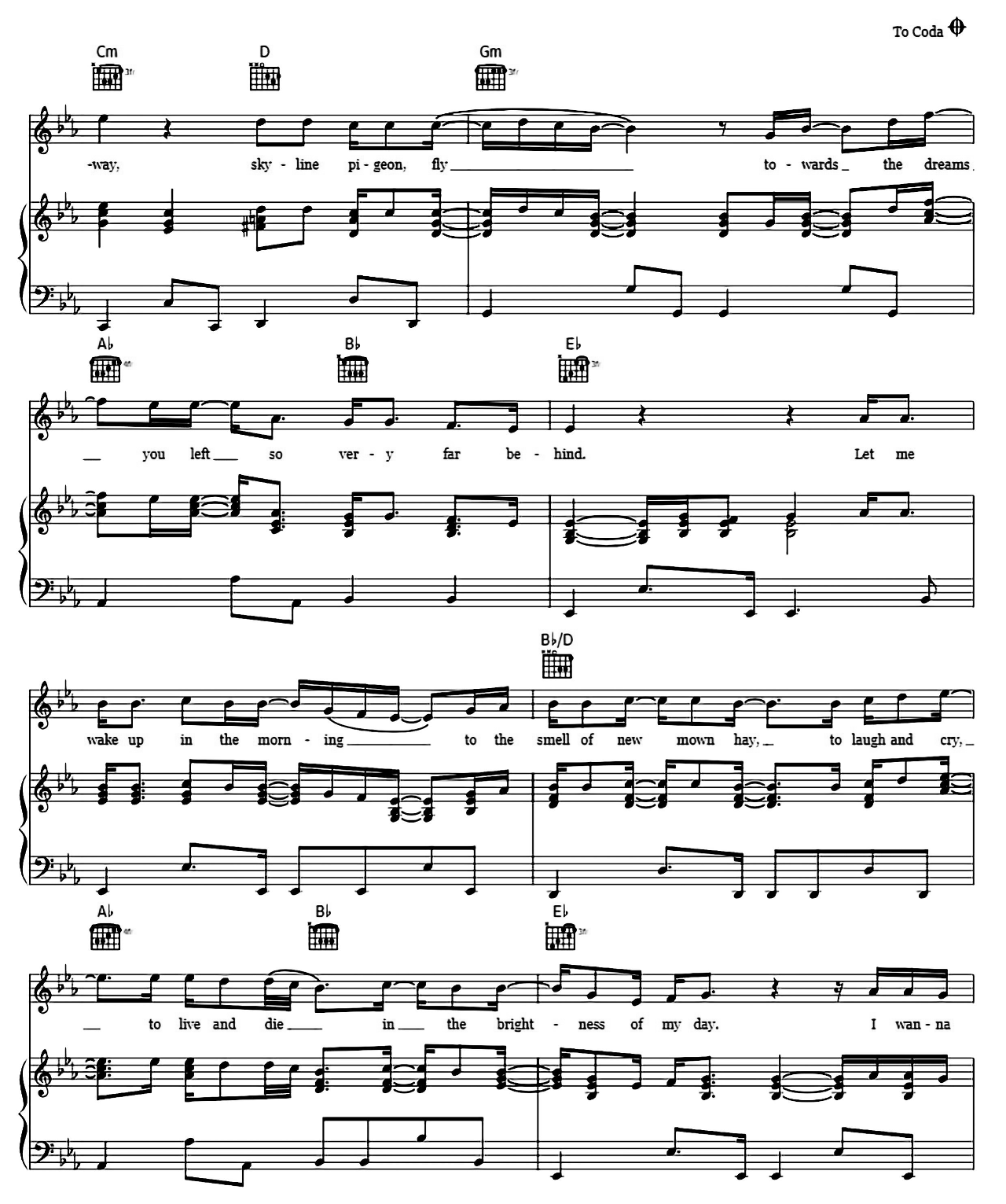 Skyline Pigeon sheet music 5