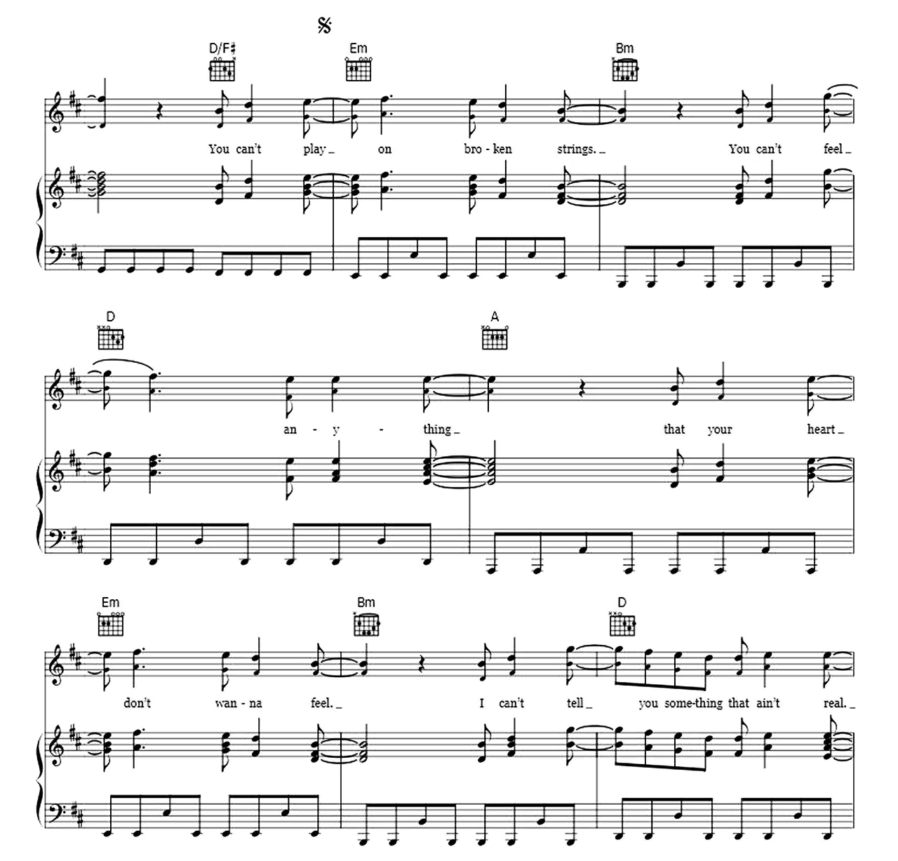 Broken Strings sheet music 7