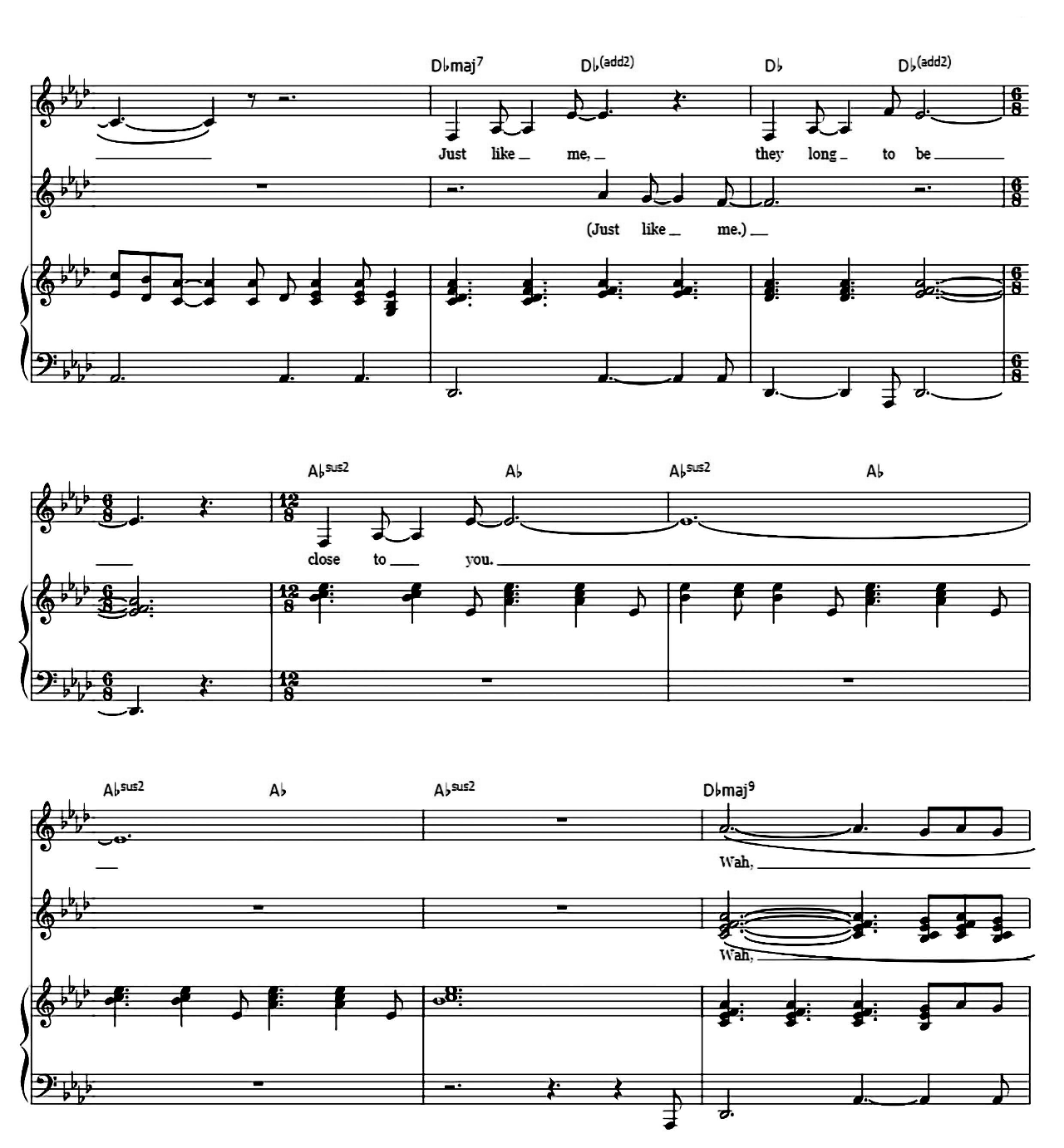 Close To You (They Long To Be) sheet music 7