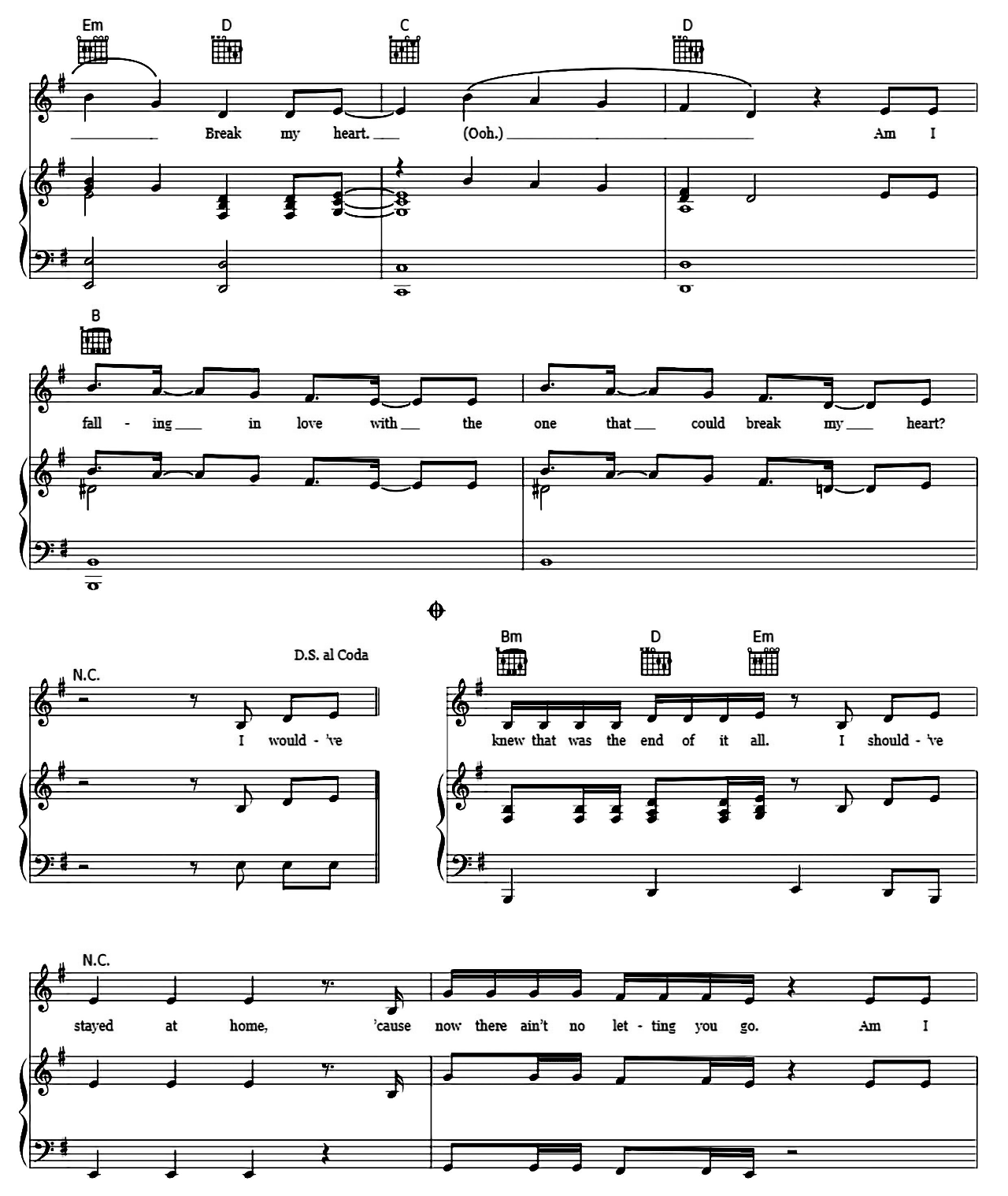 Break My Heart sheet music 7