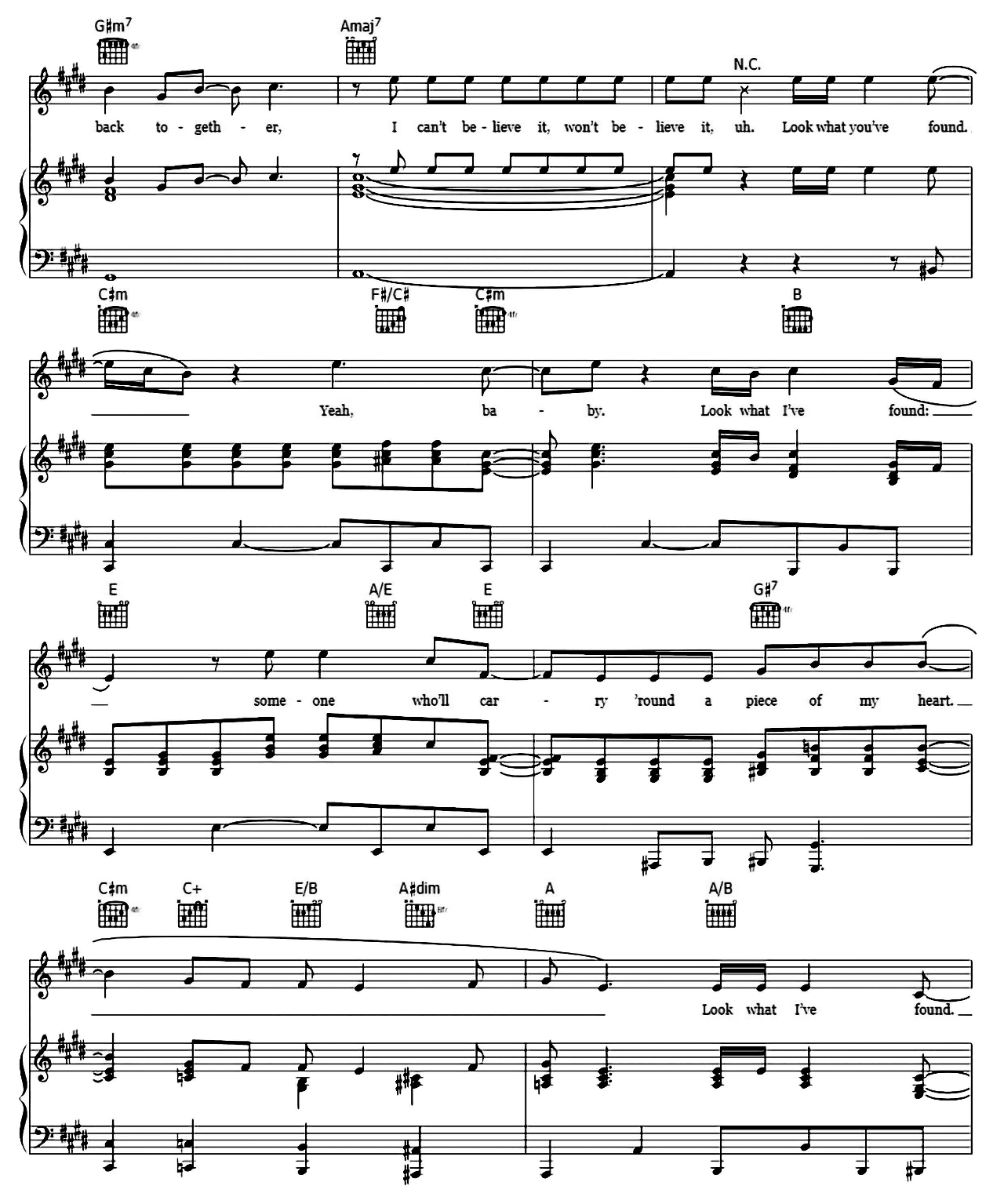 Look What I Found (from From A Star Is Born) sheet music 6