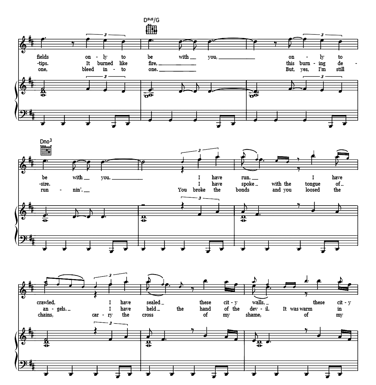 I Still Haven't Found What I'm Looking For sheet music 2