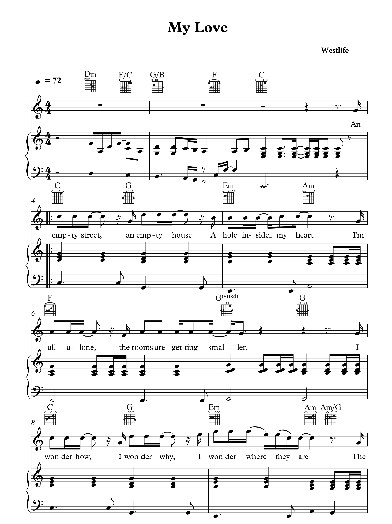 My Love sheet music