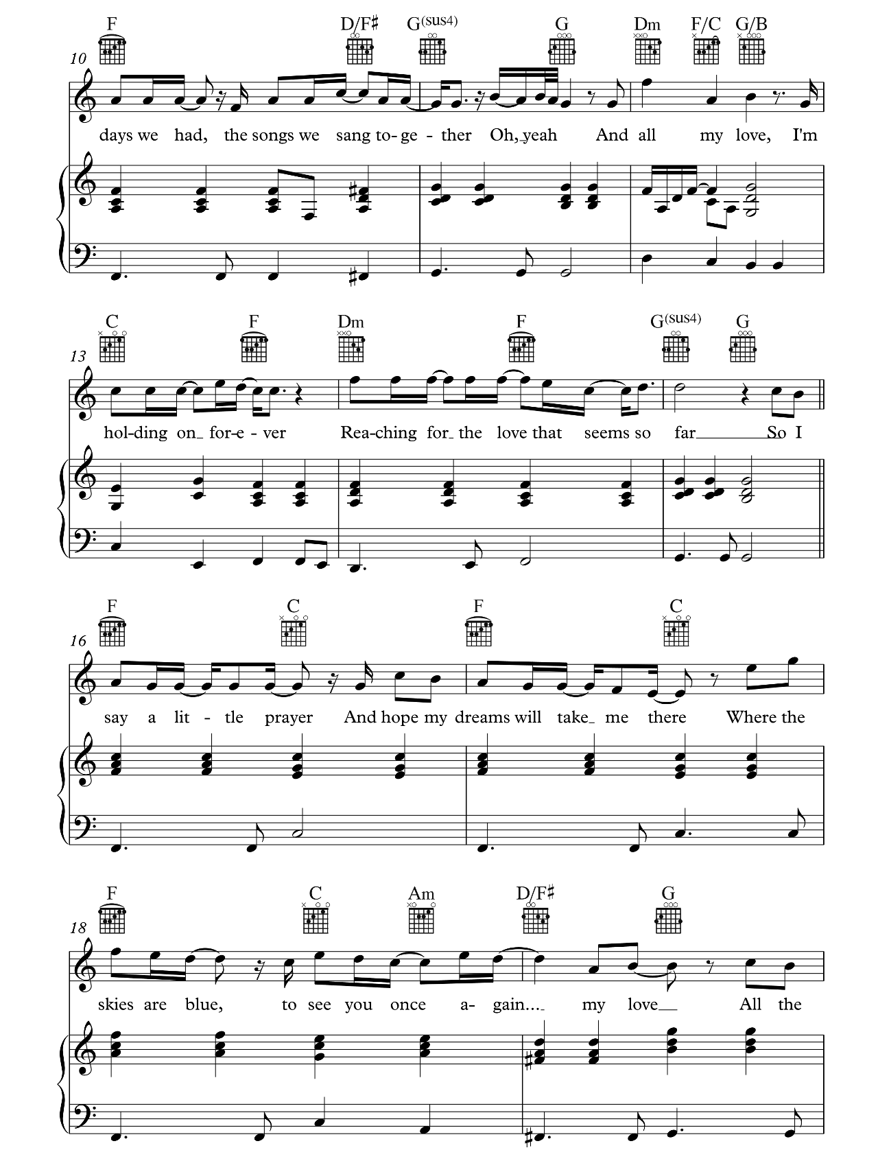 My Love sheet music 2