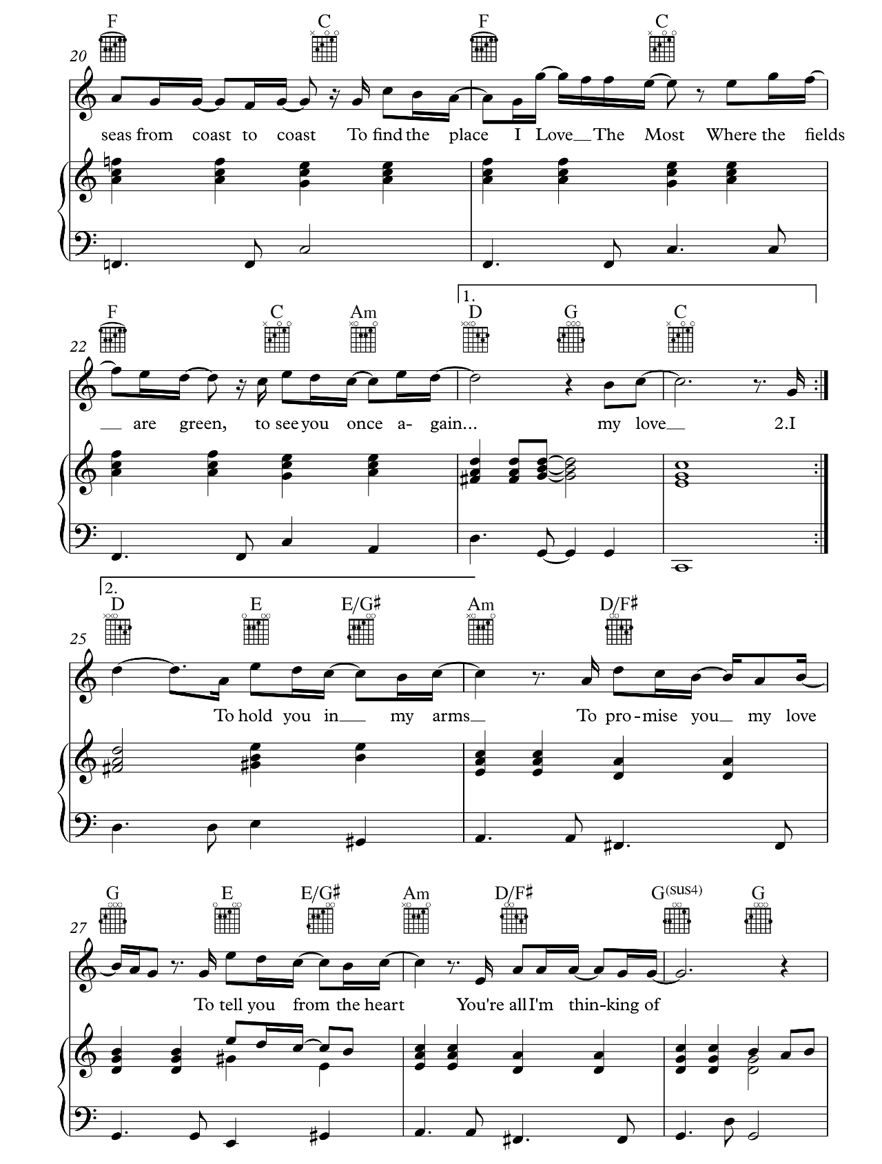 My Love sheet music 3