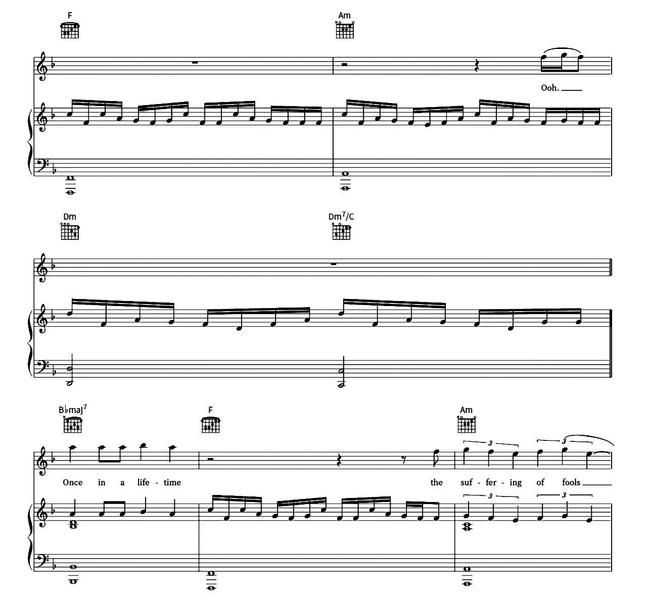 Shot At The Night sheet music 2