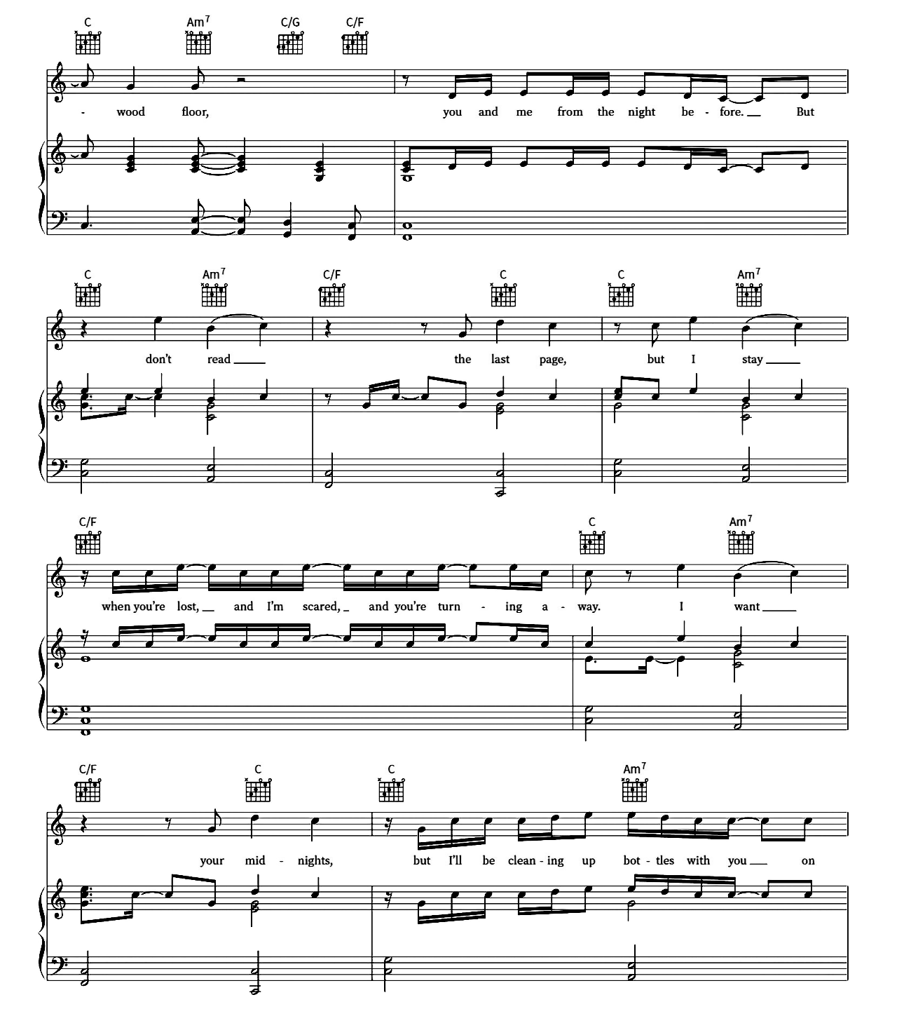 New Year's Day sheet music 2