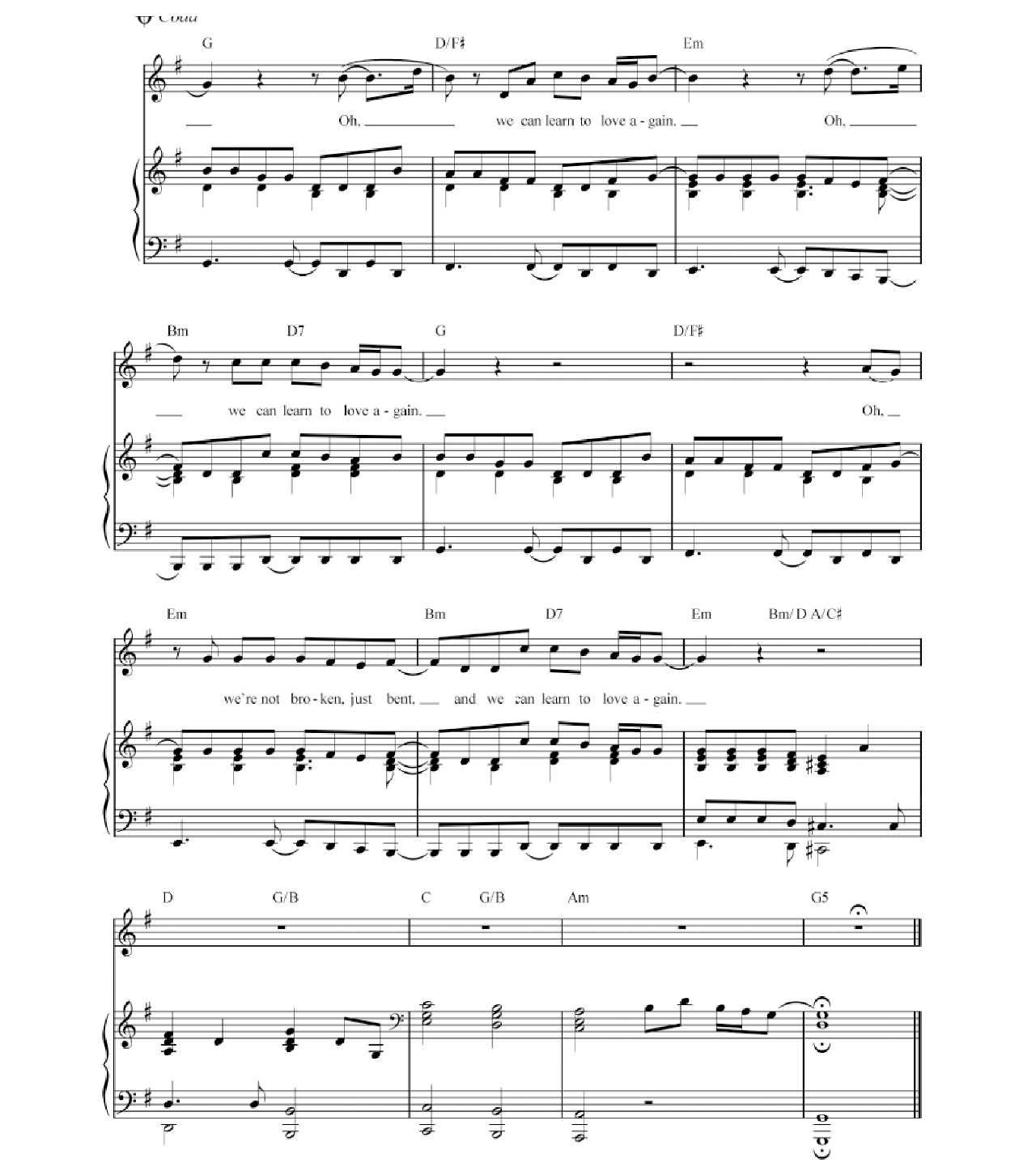Just Give Me A Reason sheet music 7