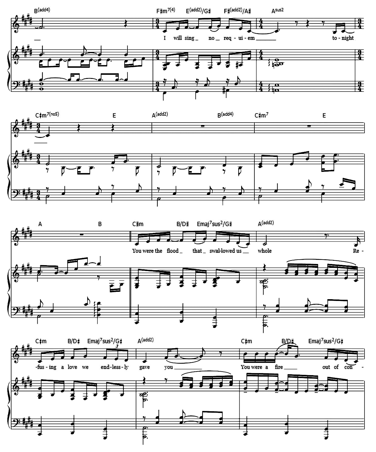 Requiem sheet music 4