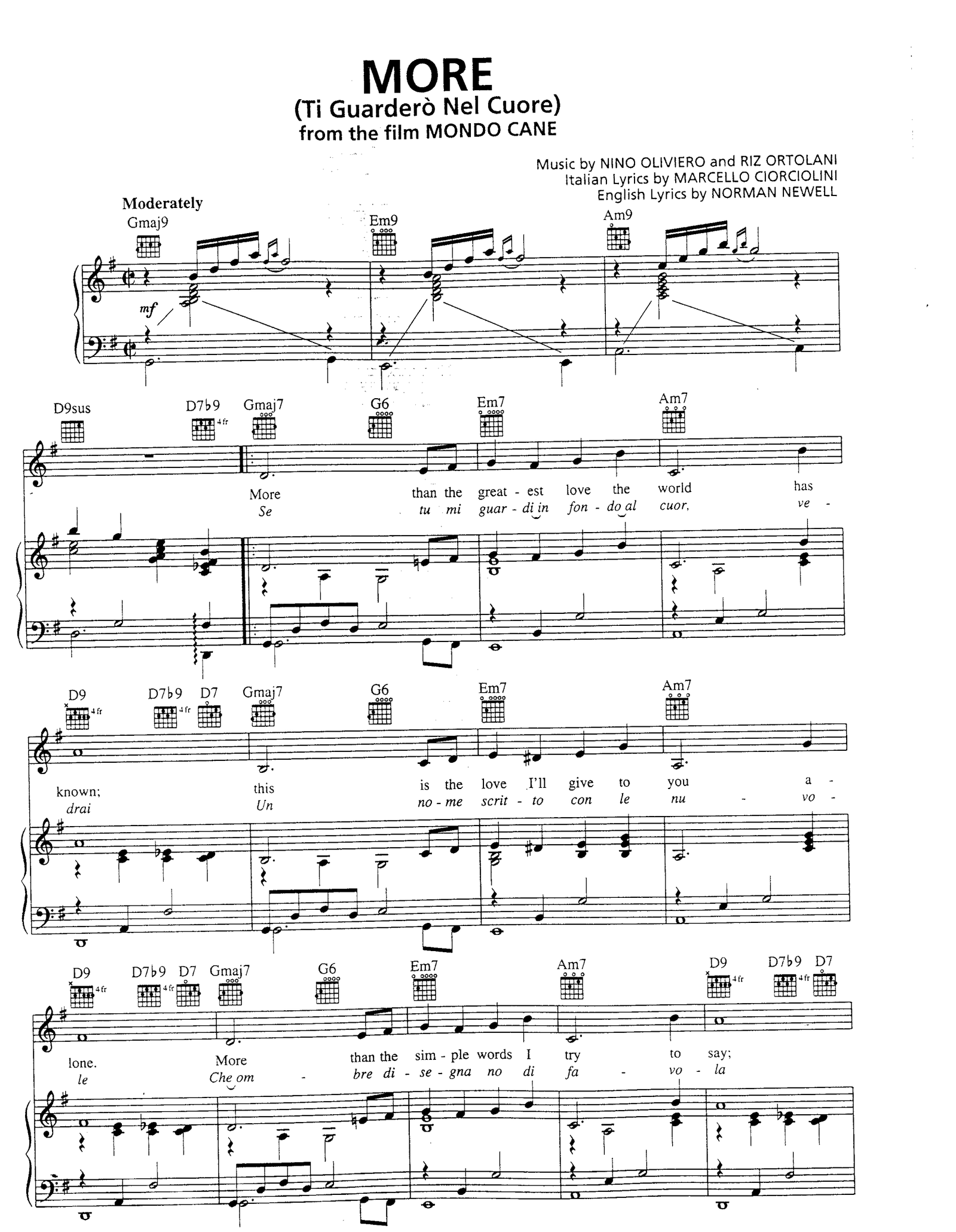 More sheet music