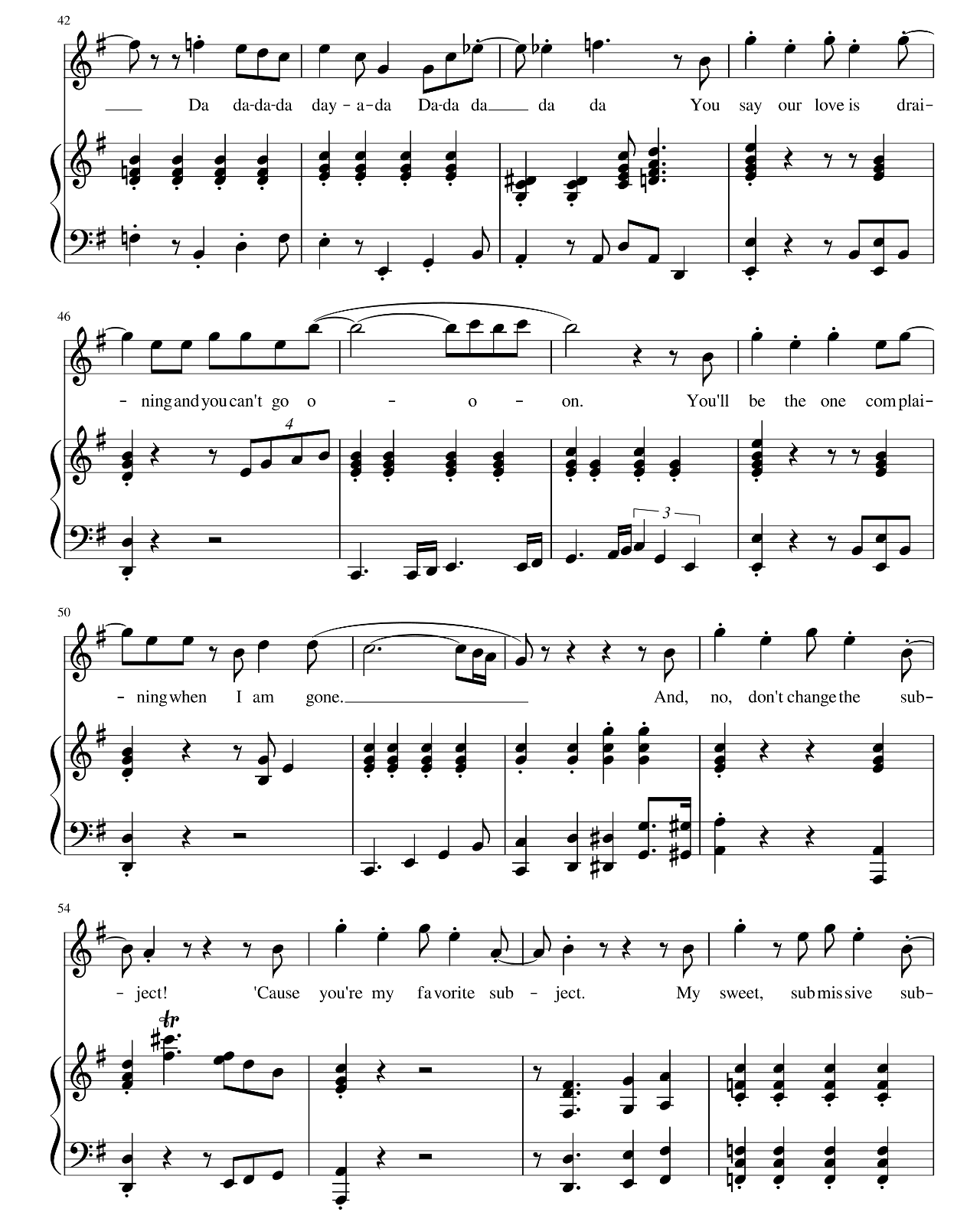 You'll Be Back (from Hamilton) sheet music 4