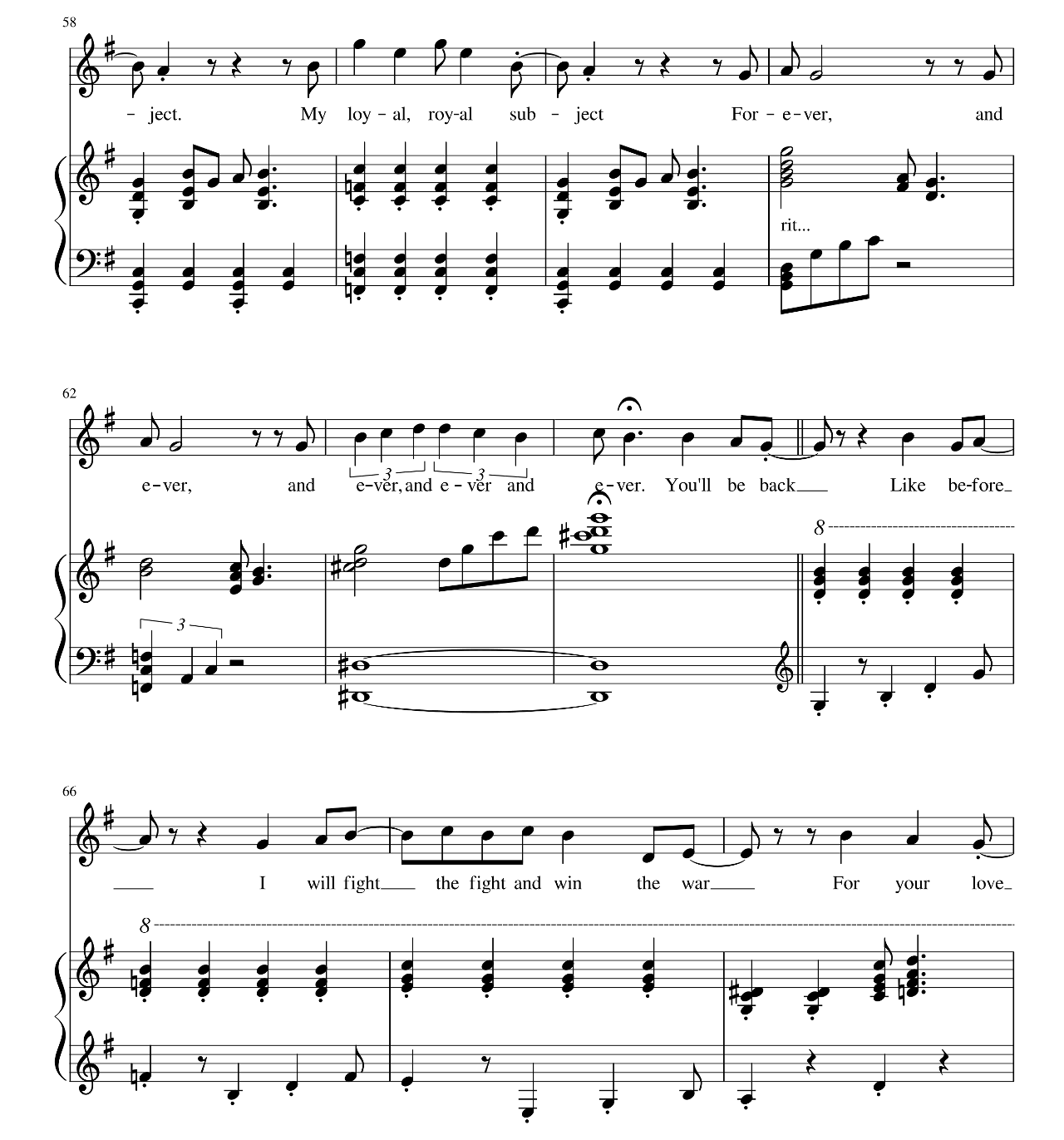 You'll Be Back (from Hamilton) sheet music 5