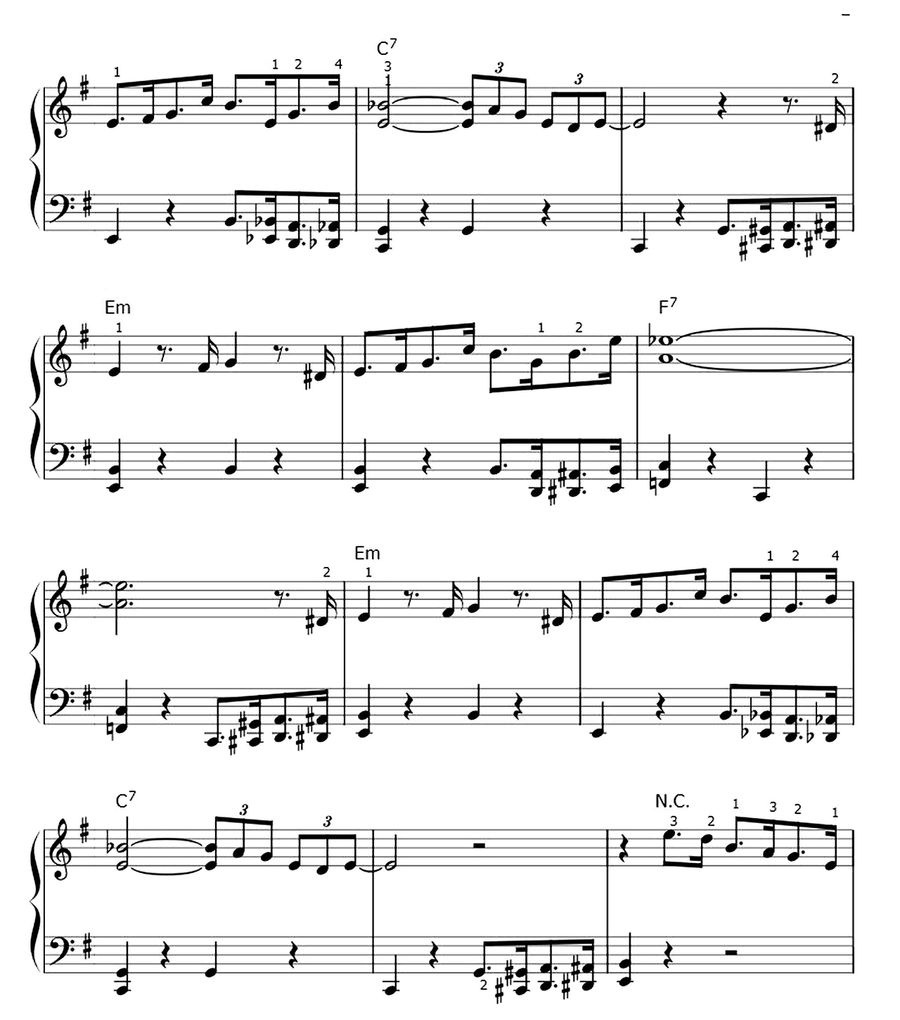 Pink Panther sheet music 2