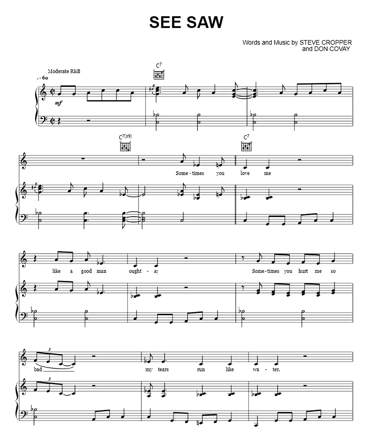 See Saw sheet music