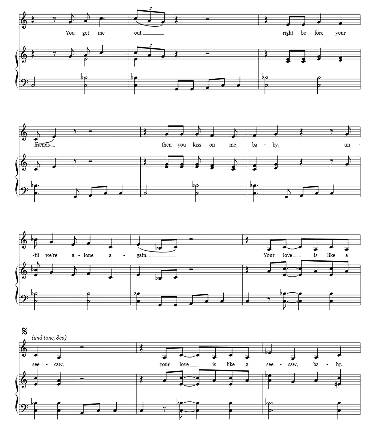 See Saw sheet music 2