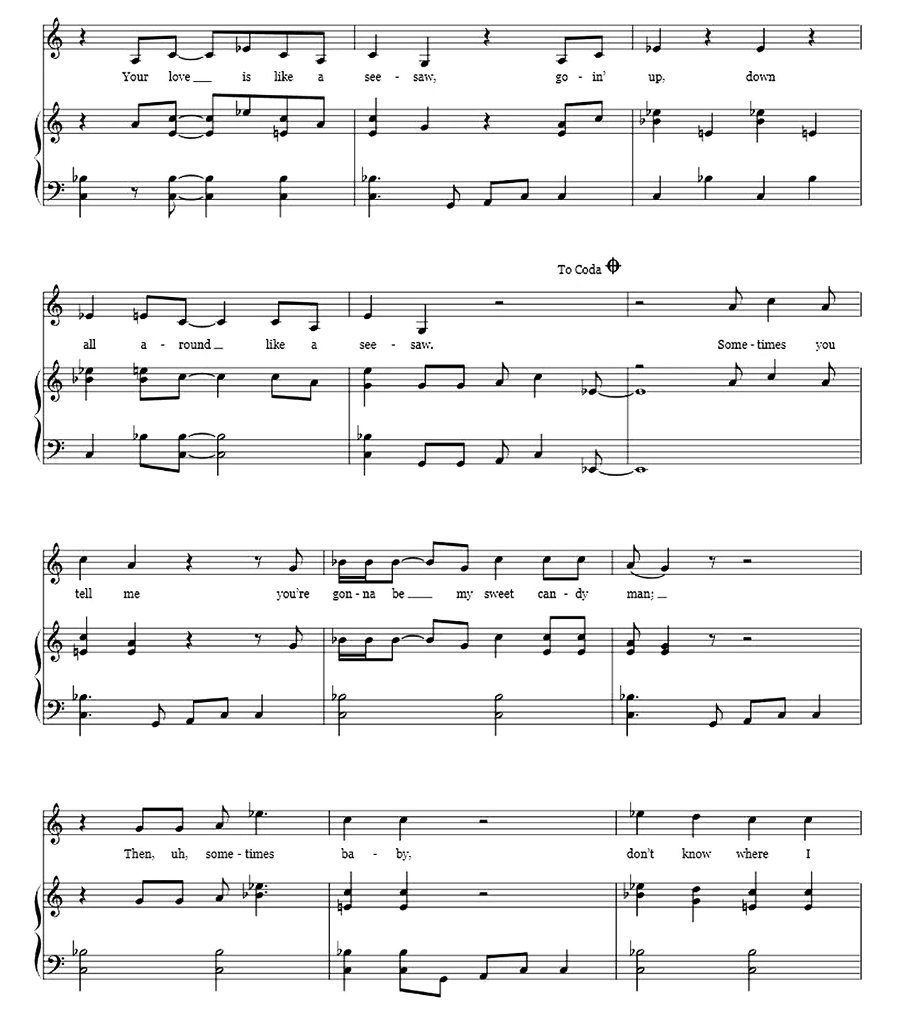See Saw sheet music 3