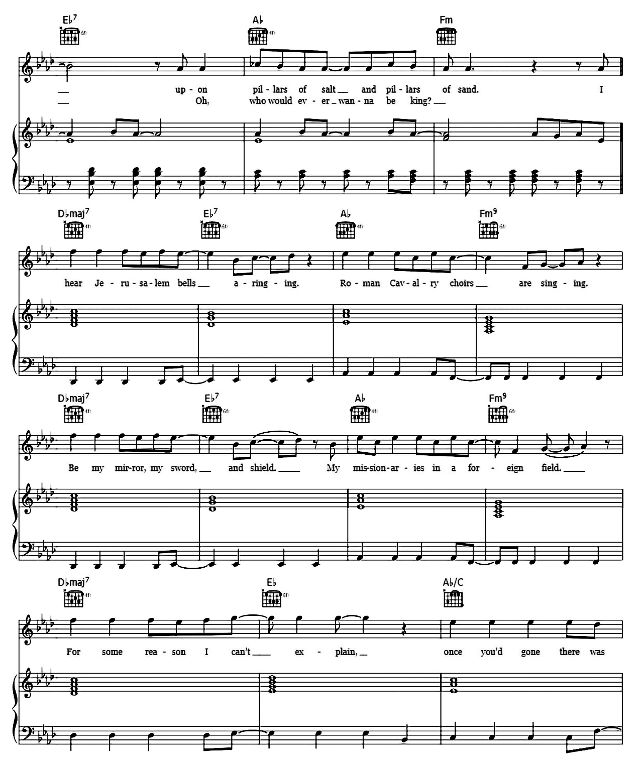 Viva La Vida sheet music 5