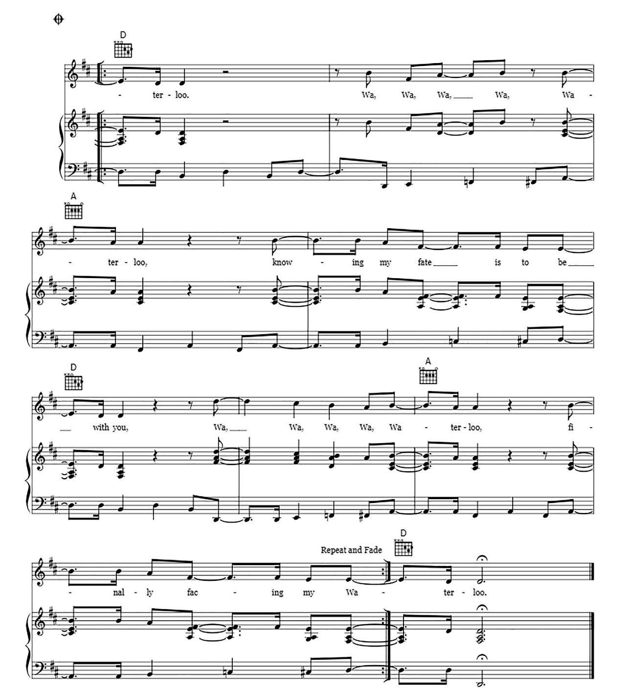 Waterloo sheet music 5