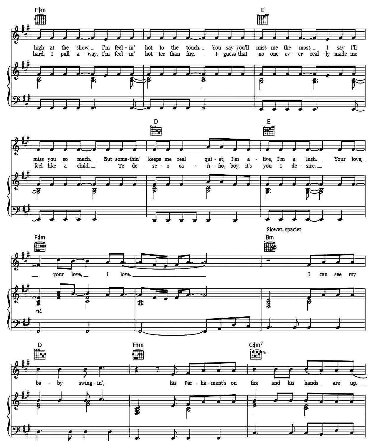 West Coast sheet music 3