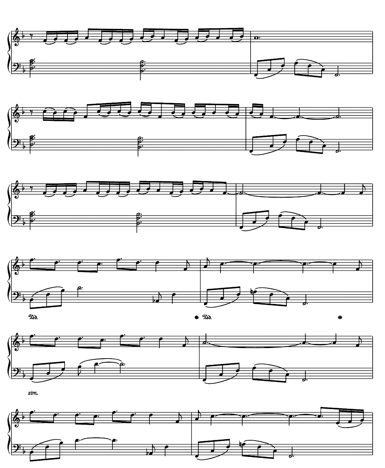 Come Un Fiore sheet music 2