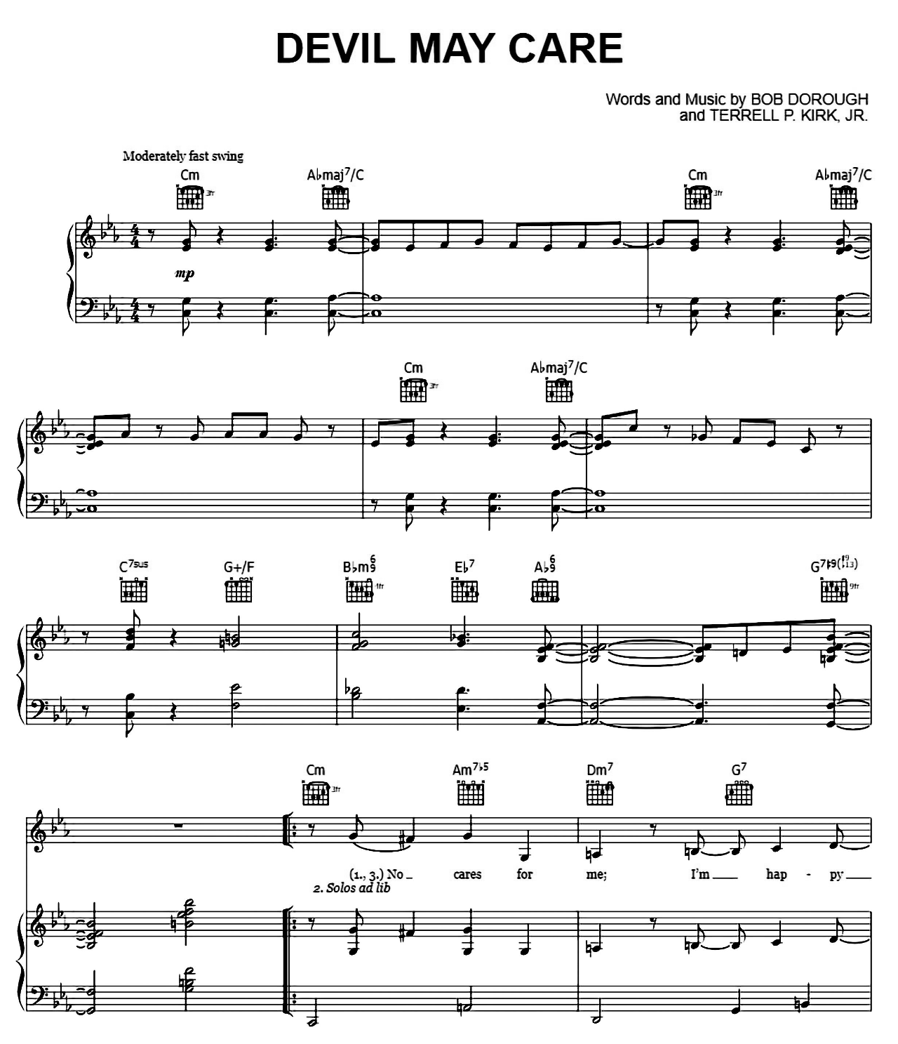 Devil May Care sheet music