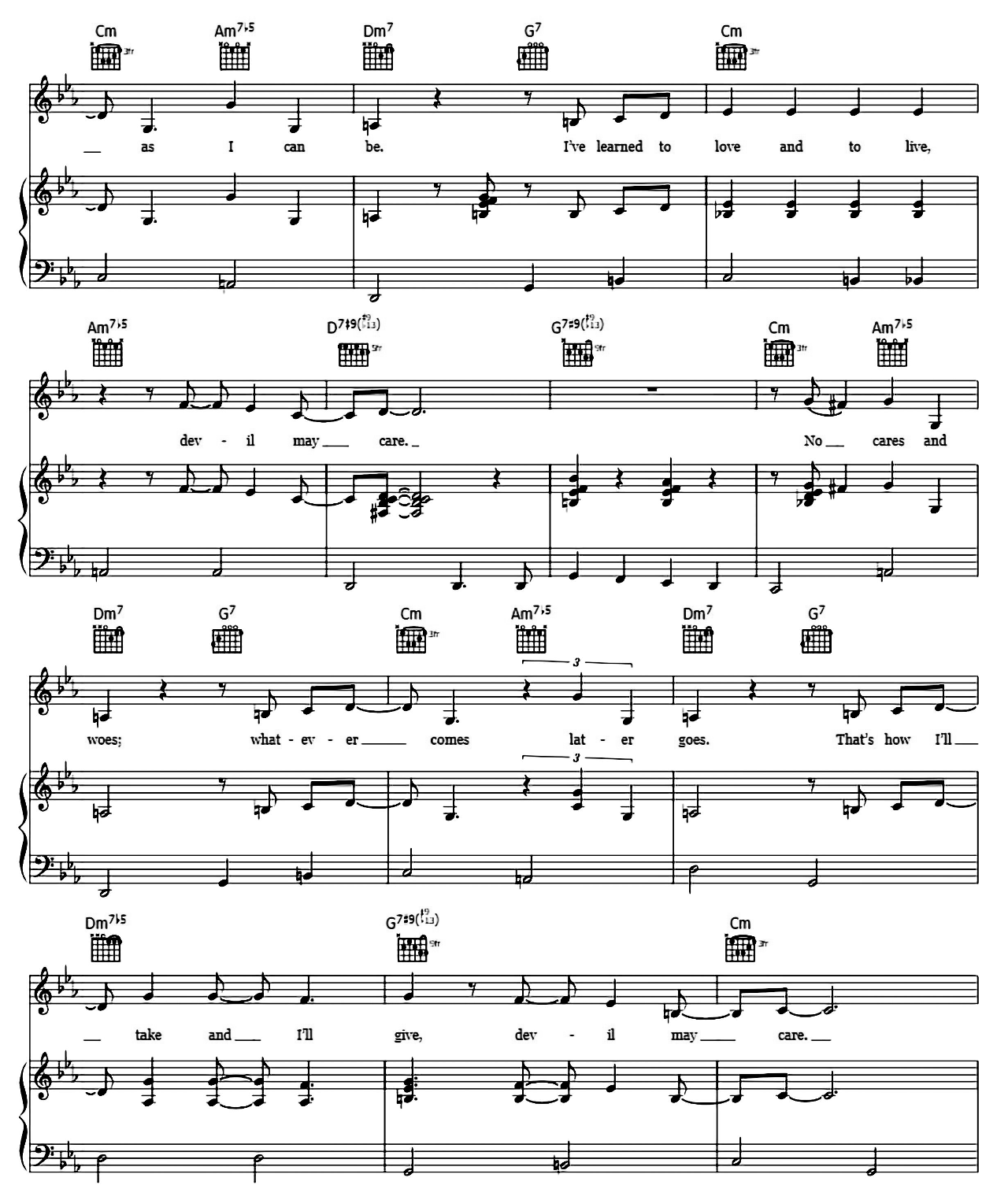 Devil May Care sheet music 2