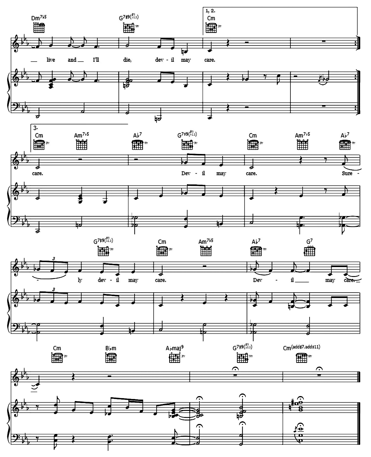 Devil May Care sheet music 5