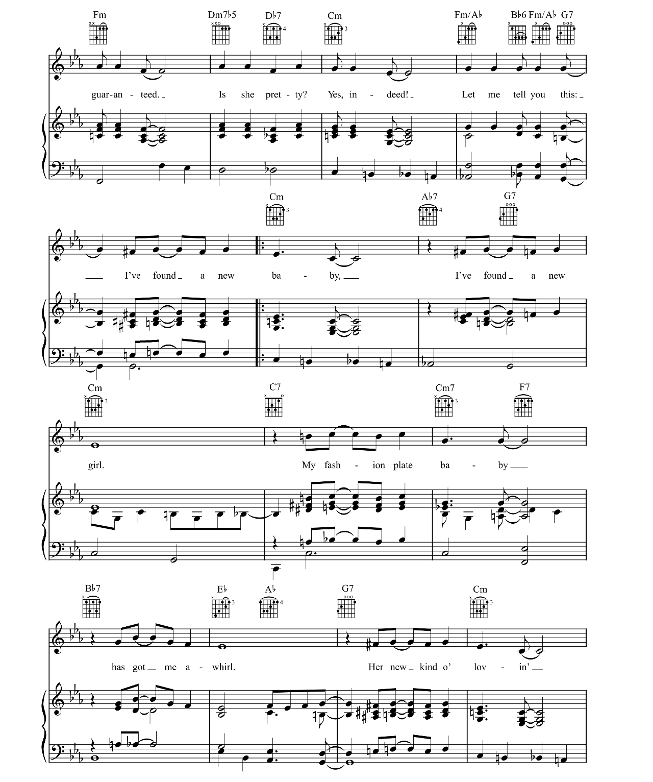 I've Found A New Baby sheet music 2