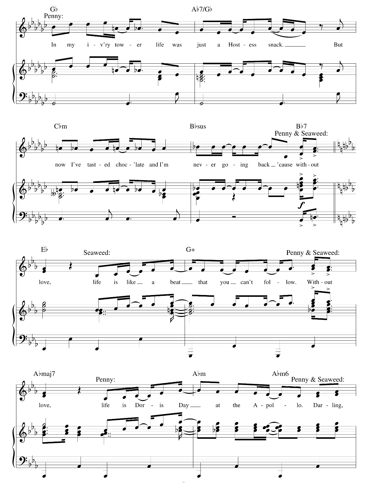 Without Love (from Hairspray) sheet music 7