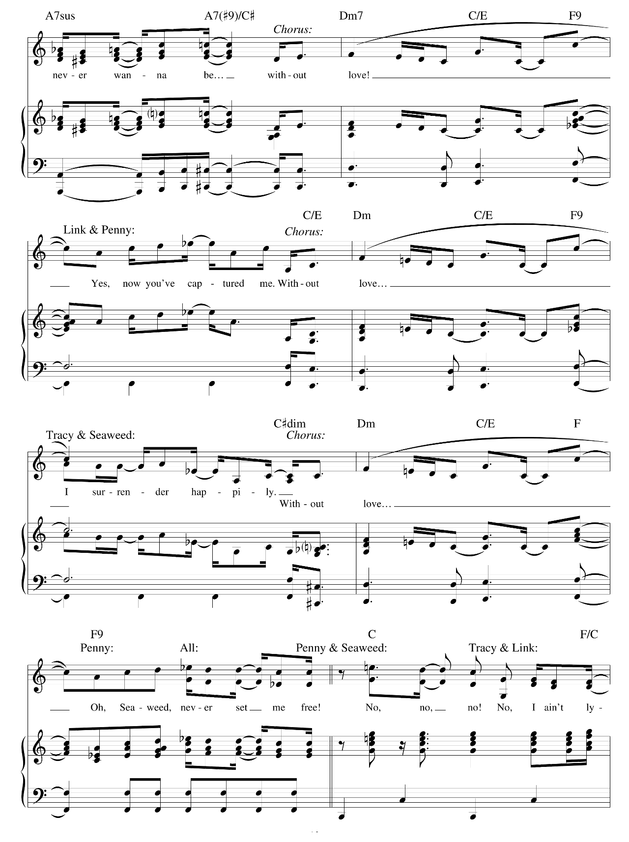 Without Love (from Hairspray) sheet music 12