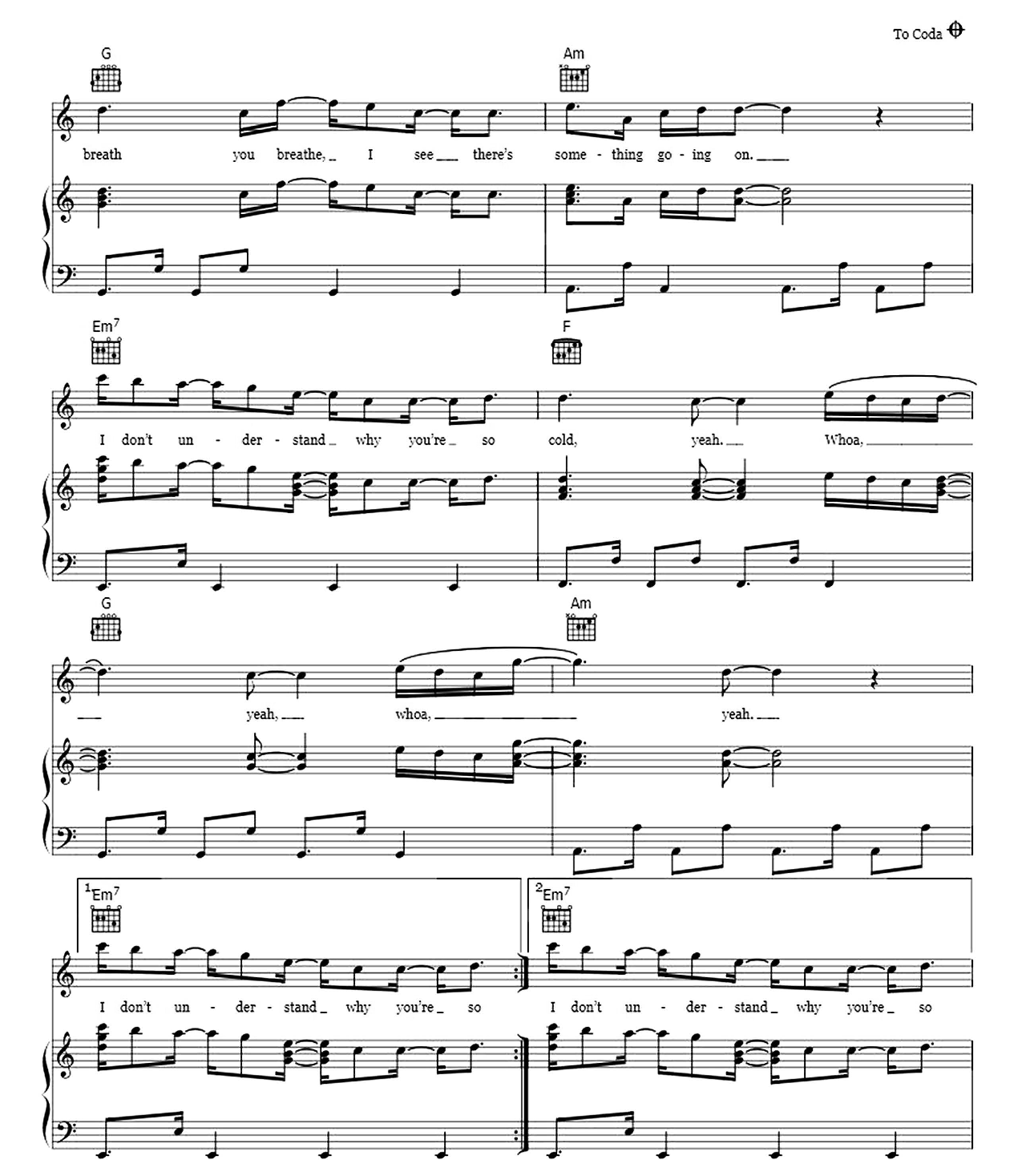 Cold sheet music 4