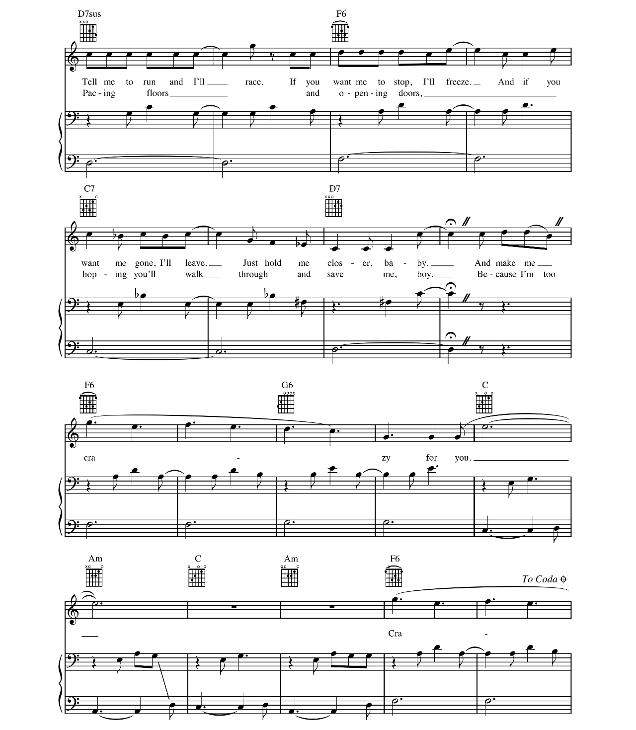 Crazy For You sheet music 3