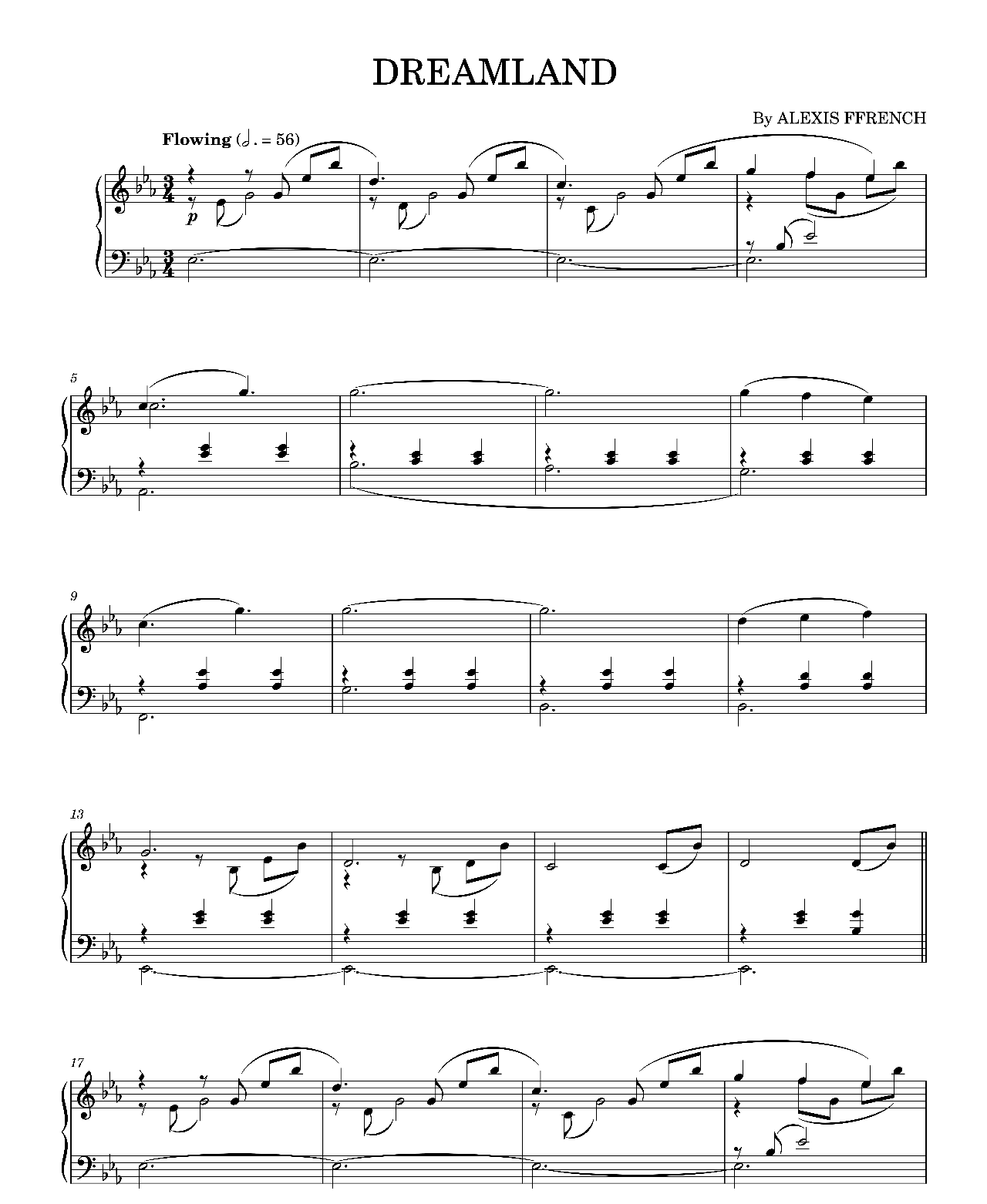 Dreamland sheet music