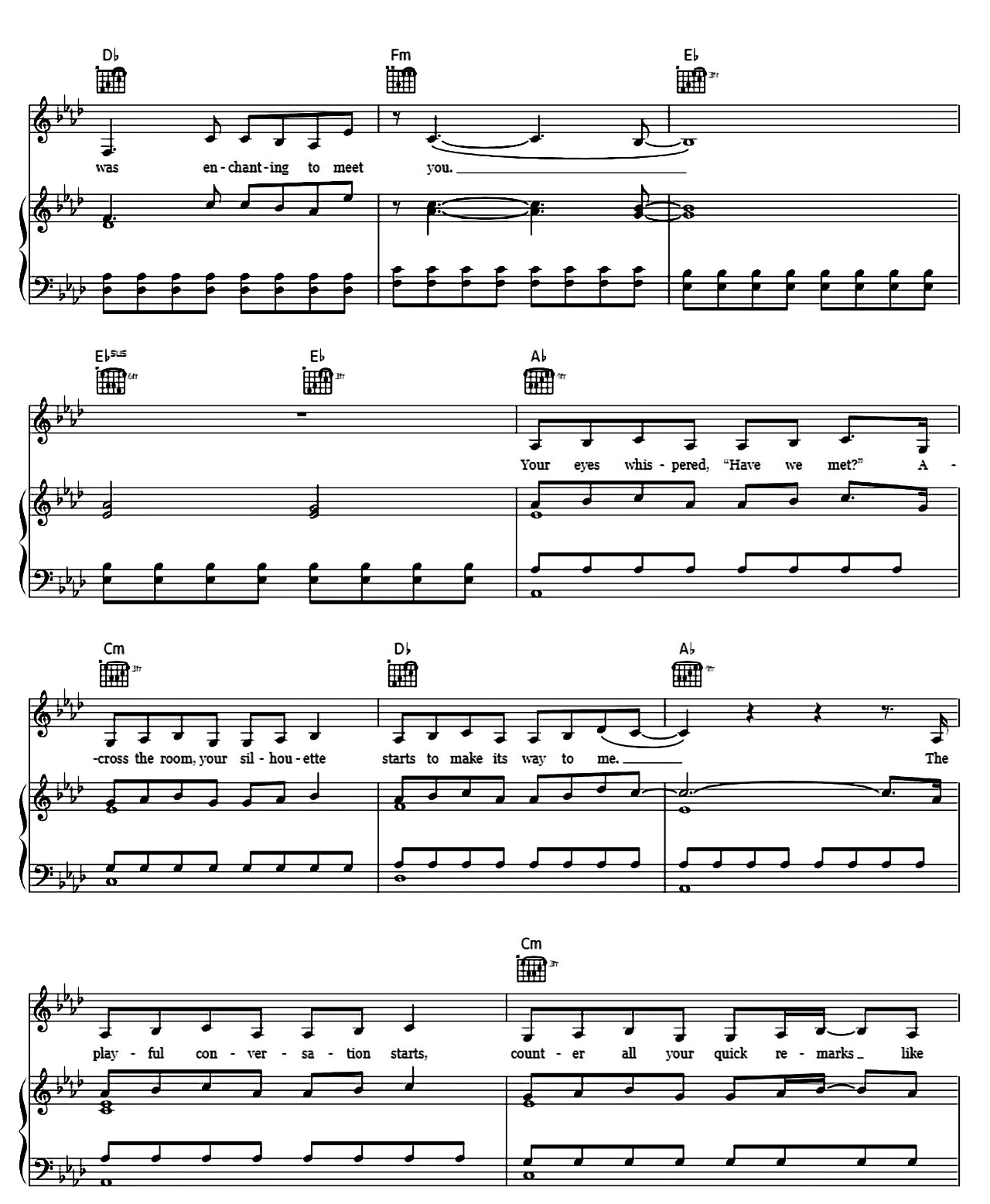 Enchanted sheet music 2