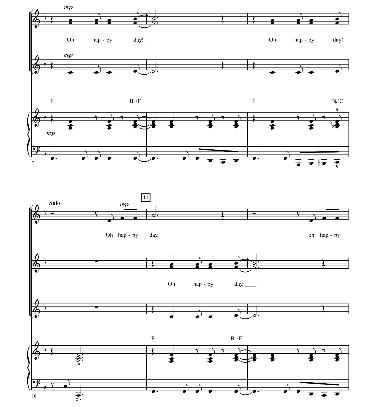 Oh Happy Day (from Sister Act) sheet music 2