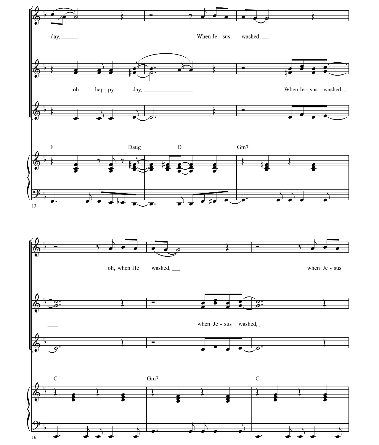 Oh Happy Day (from Sister Act) sheet music 3