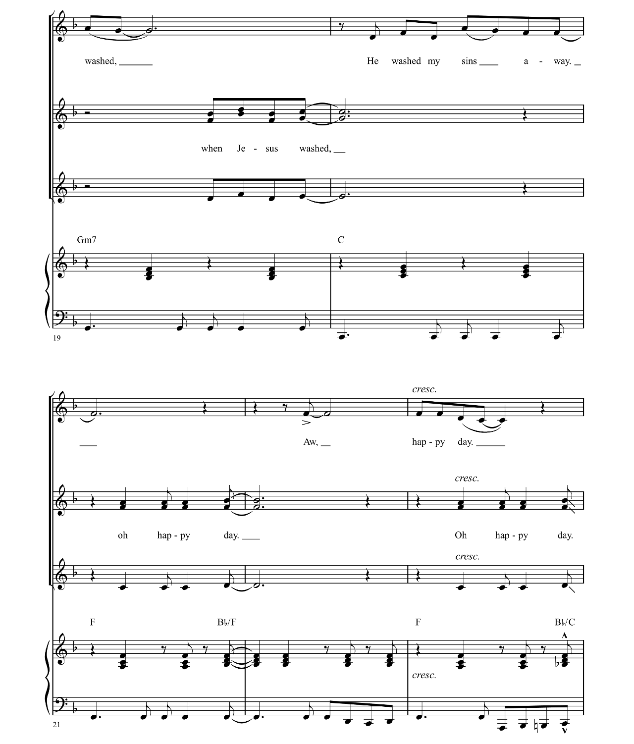 Oh Happy Day (from Sister Act) sheet music 4